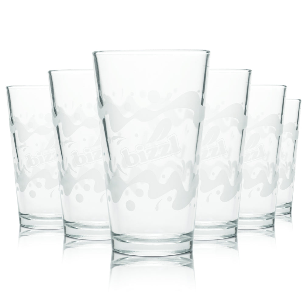 6x szklanka Bizzl 0,4l szklanki do napojów gazowanych spritzer woda cytrynowa gastro