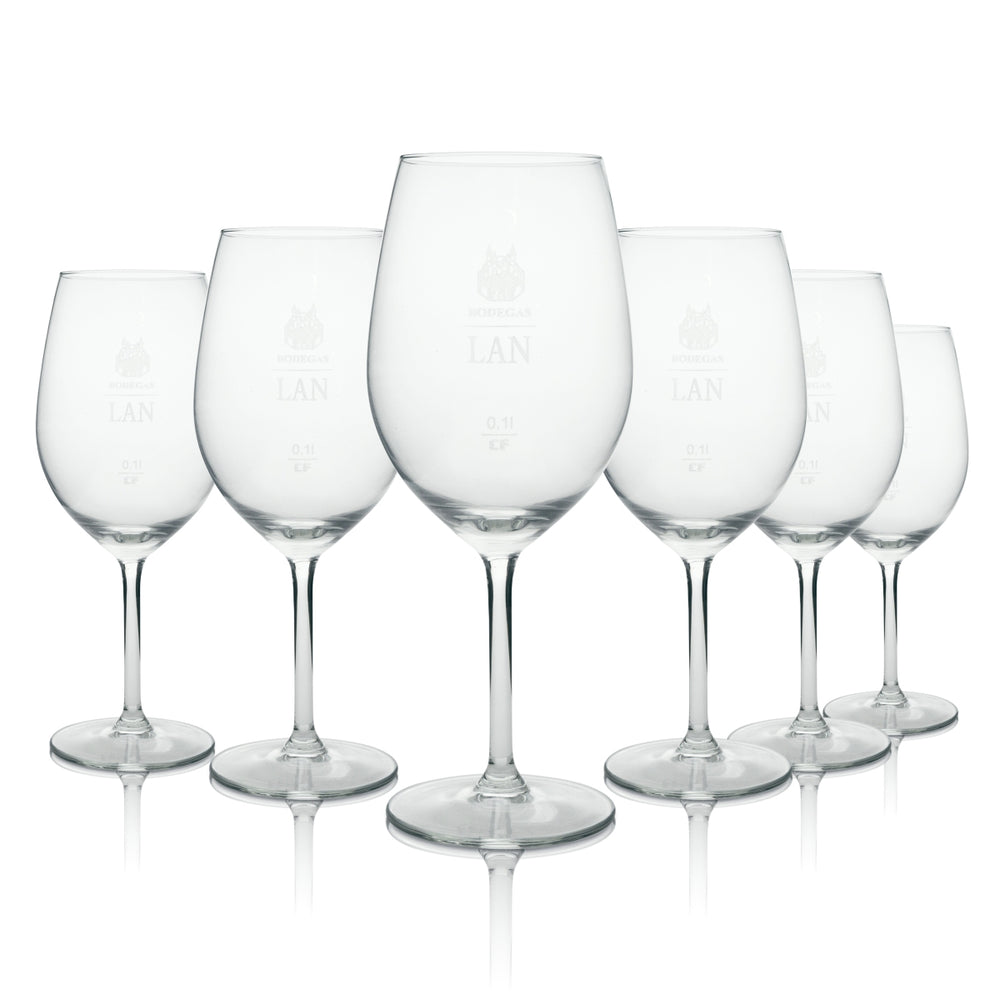 6x Bodegas Lan Kieliszek do białego wina
