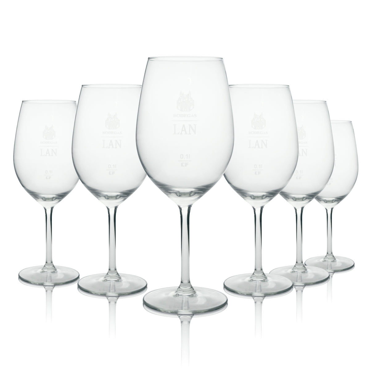 6x Bodegas Lan Kieliszek do białego wina