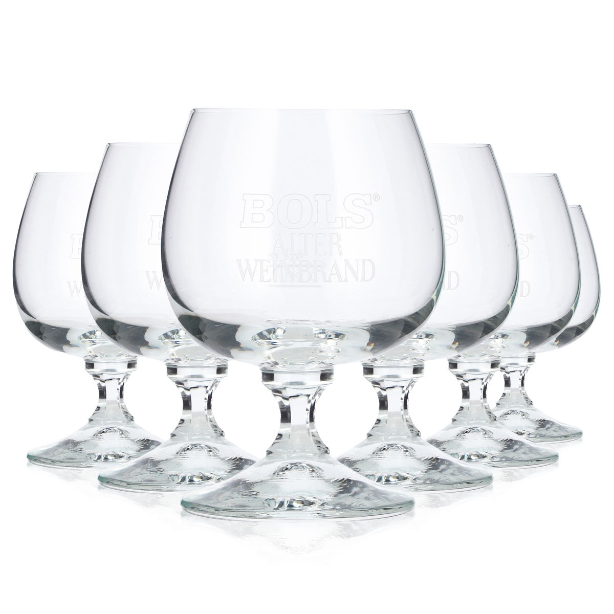 6 szt. kieliszków do brandy Bols o pojemności 2 cl/4 cl, do wąchania