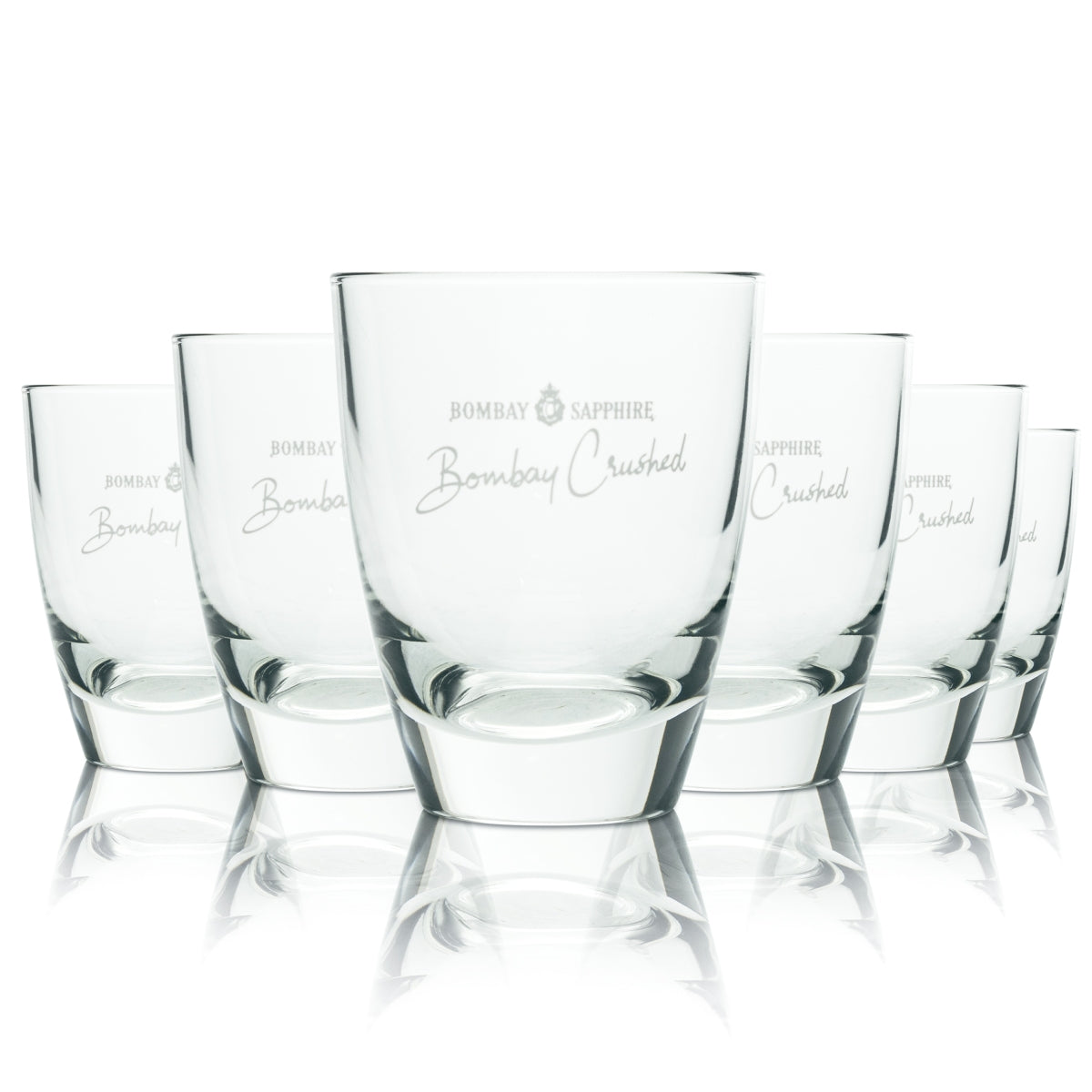 6x Bombay Sapphire Gin Glass 0.25l Tumbler Longdrink Tonic Glasses Gastro Bar