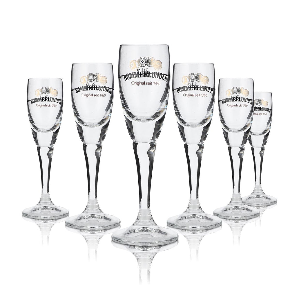 6x kieliszek Bommerlunder 40 ml Zestaw kieliszków do akwawitu Kieliszek do likieru Kieliszek na sznaps