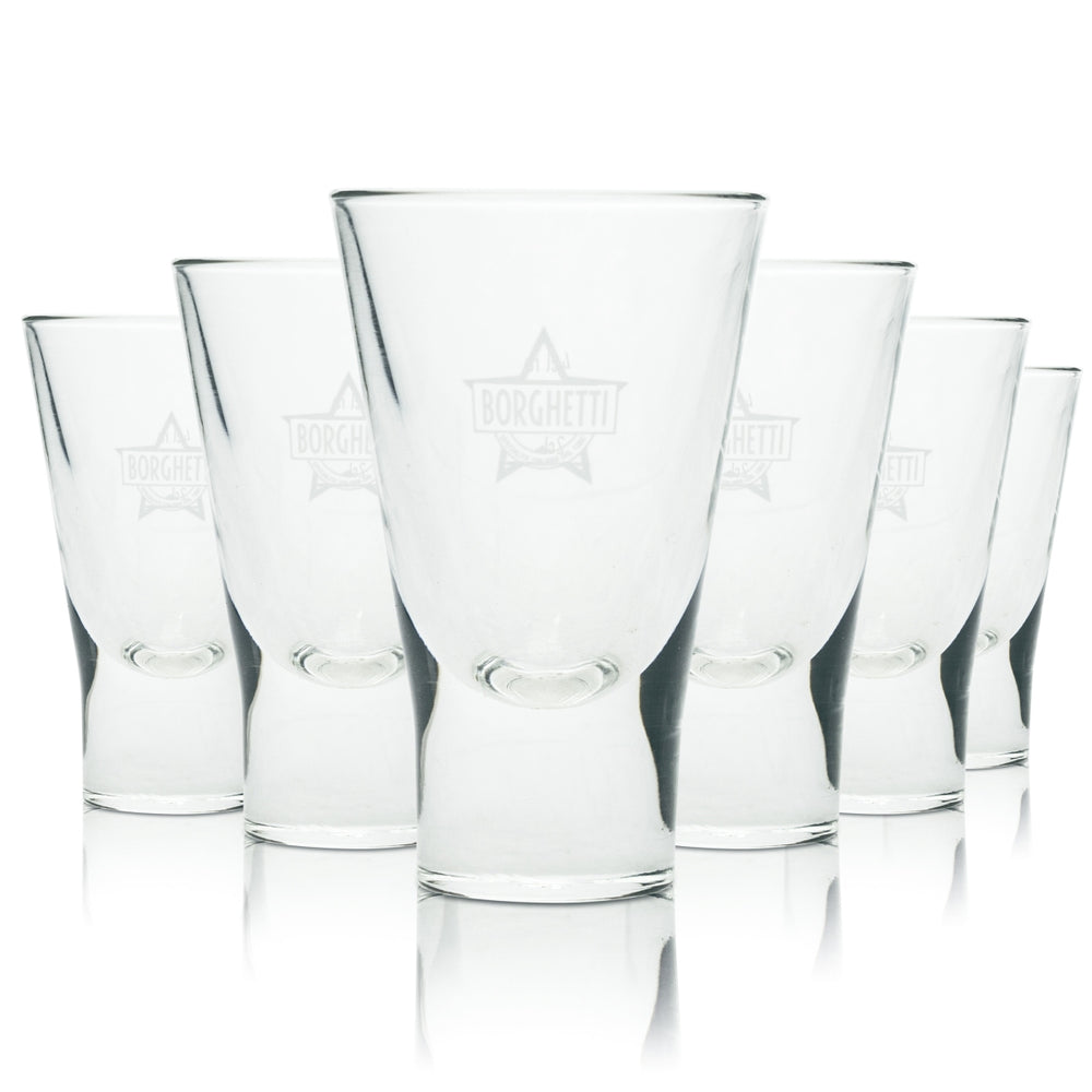 6x Borghetti Likier Szklanka Tumbler 2cl 4cl Sambuca Szklanki Shot Schnapps Kawa Bar