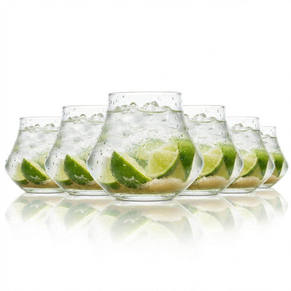 6x Botucal Rum Glass 0,25l Tumbler Open Up Warm Glasses Longdrink Cocktail Logo