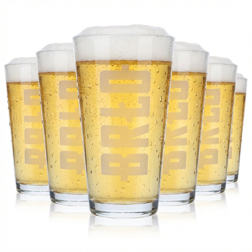 6x Brewhouse BRLO 0,3 l piwo Willi-Becher Szklanki do piwa Szklanka do piwa