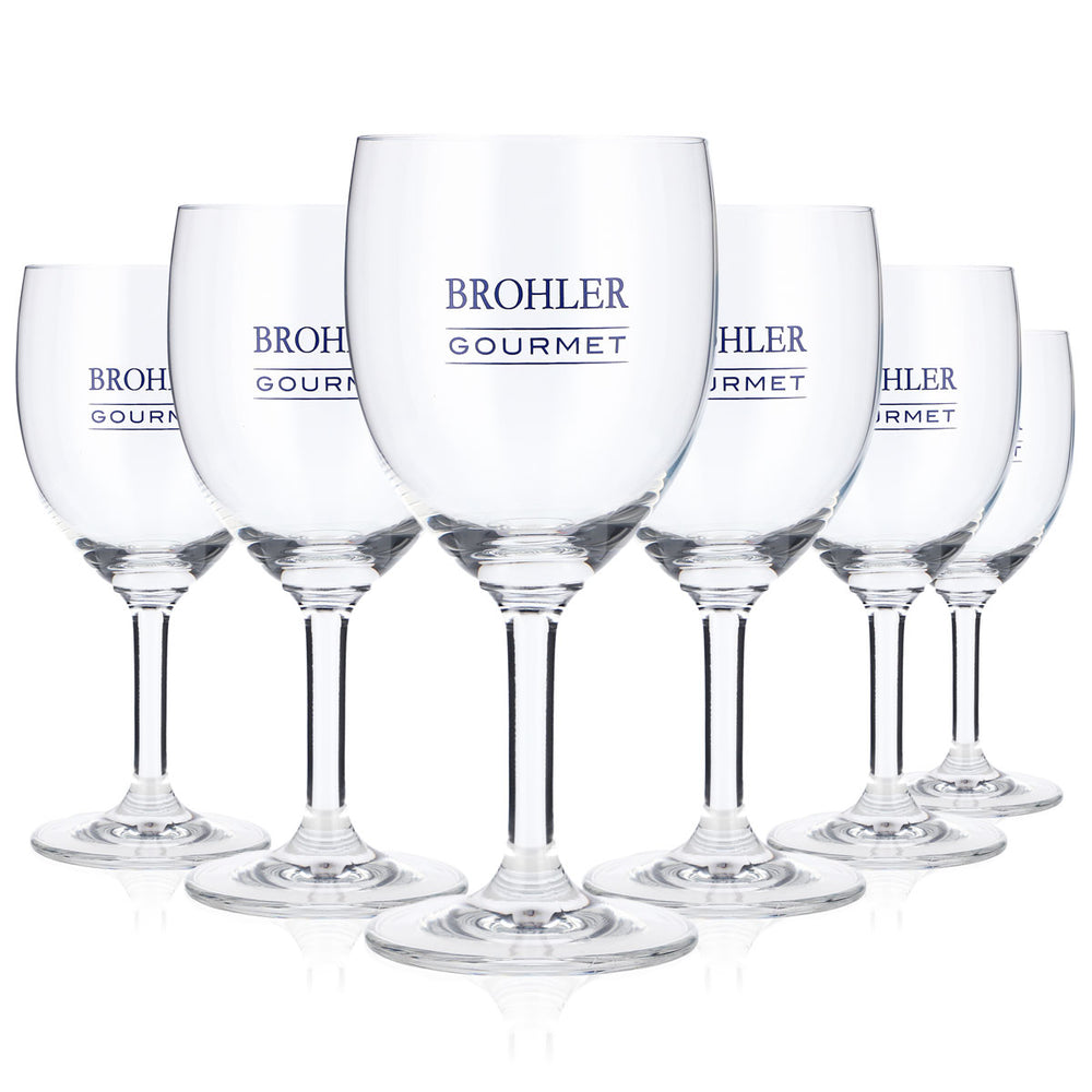 6x szklanka Brohler 0,22 l Szklanki do wody Szklanki do soków Szklanki typu puchar