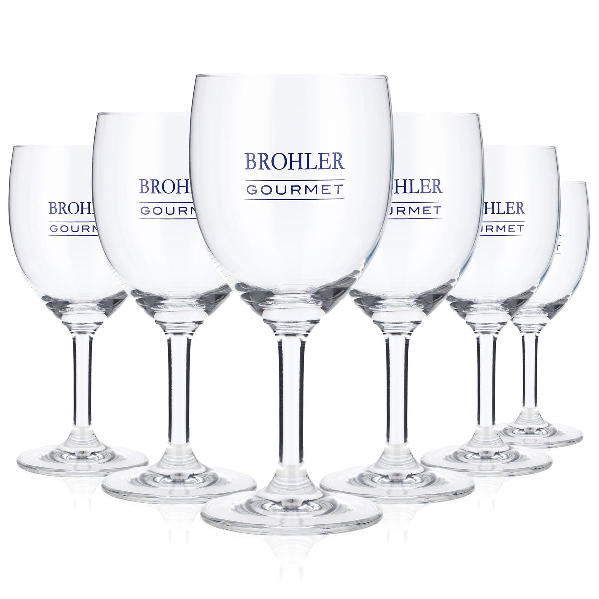 6x szklanka Brohler 0,22 l Szklanki do wody Szklanki do soków Szklanki typu puchar