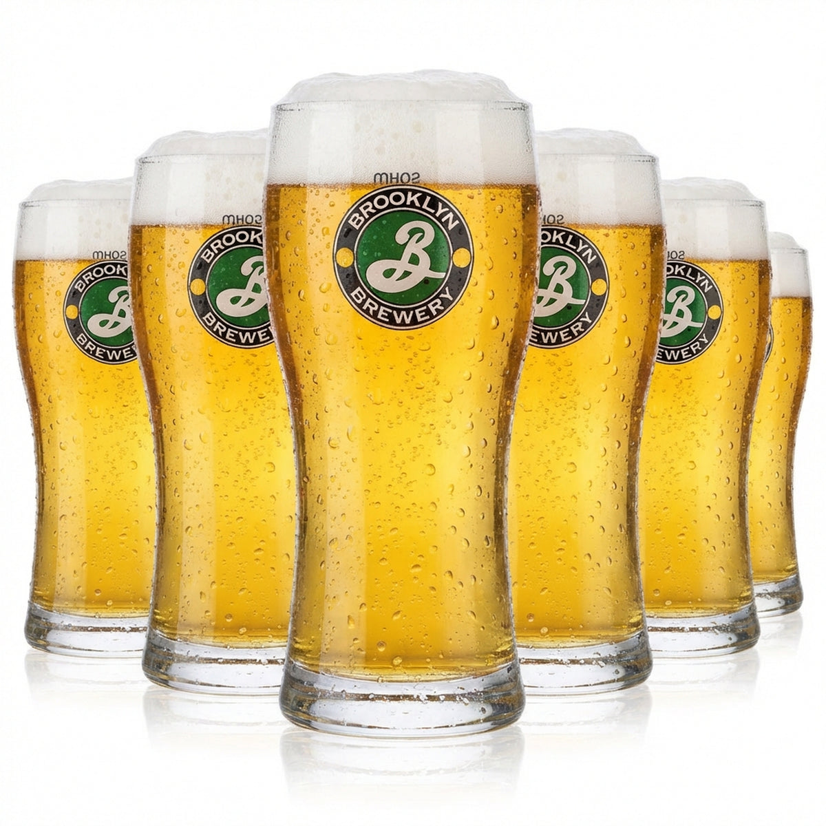 6x Brooklyn Brewery Szklanka do piwa 0,3 l Kubek Szklanki do piwa Szklanka do piwa Cadera