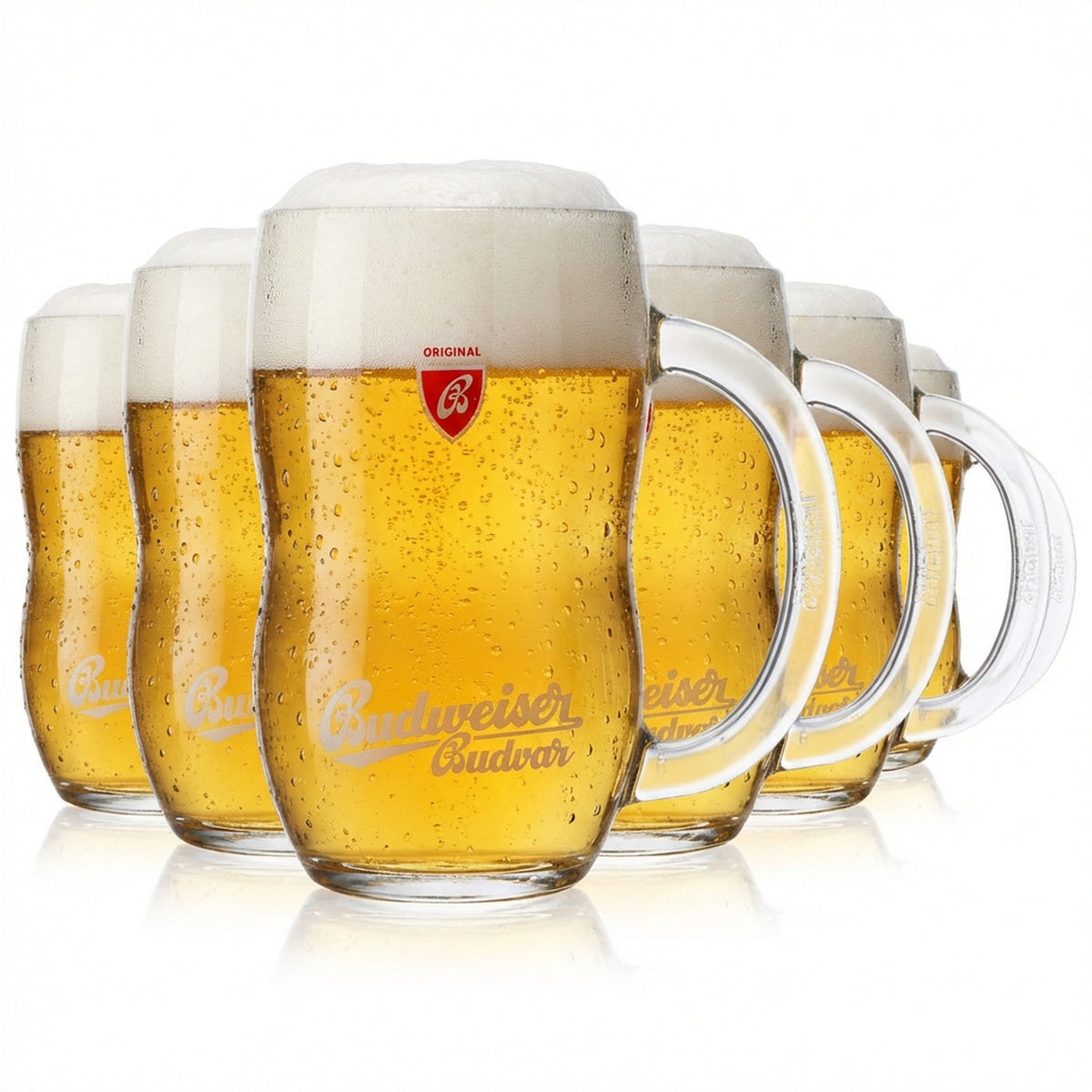 6x szklanka do piwa Budweiser 0,5 l kufel szklanka do piwa szklanka do piwa