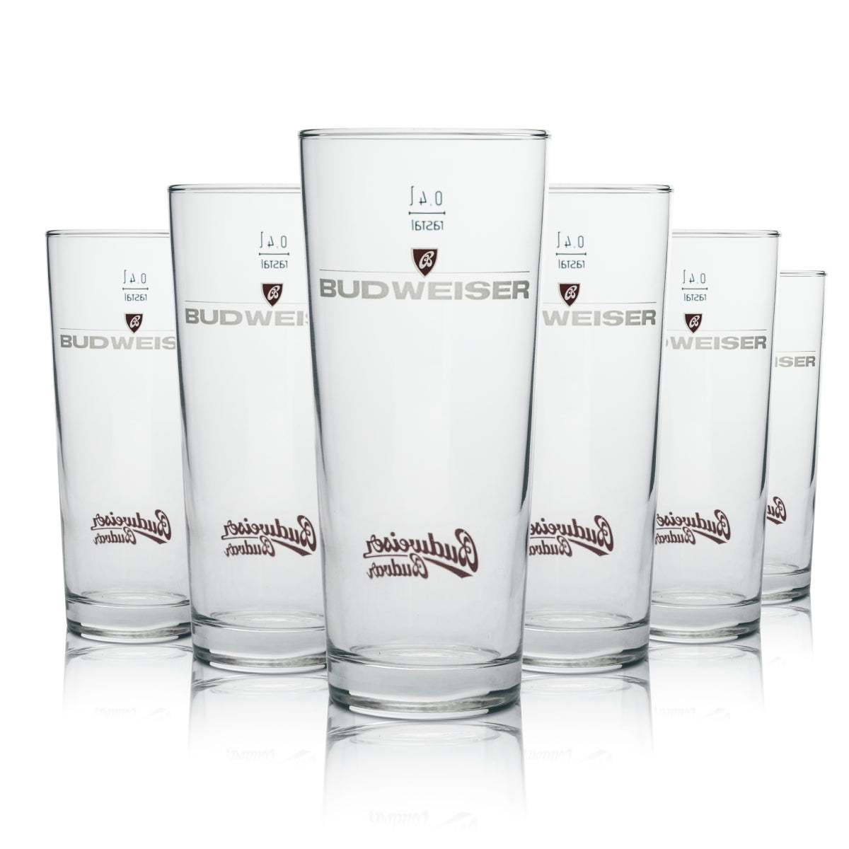 6x szklanka do piwa Budweiser longdrink stare logo 0,4l rastal