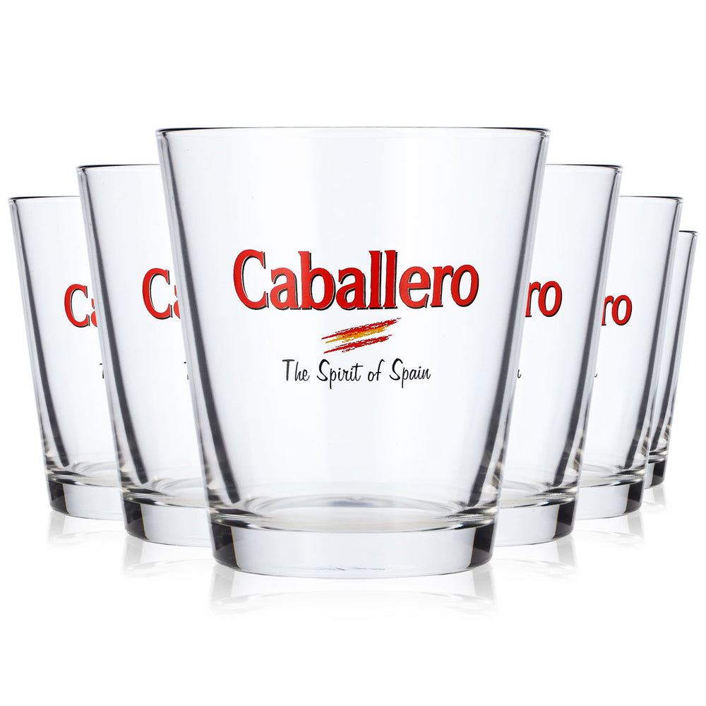 6 szklanek do likieru Caballero Tumbler 0,34 l „The Spirit of Spain” – szklanki do whisky (zestaw 6 sztuk)