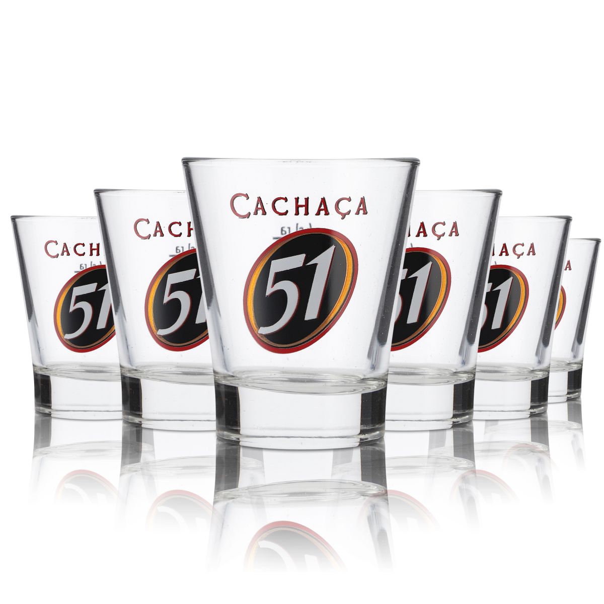 6x Cachaca 51 Szklanki Rum Kawa Koktajl Coffee 2cl/4cl Longdrink