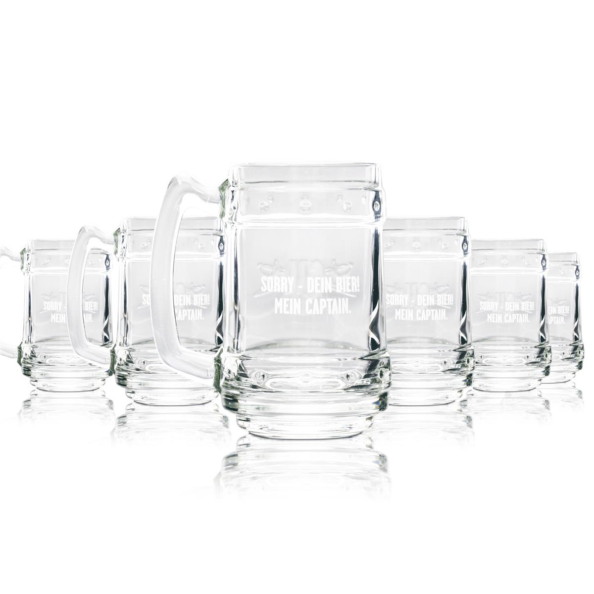 6x szklanka Captain Morgan 0,4 l kufel Sorry, twoje piwo Koktajl Longdrink Cuba Libre