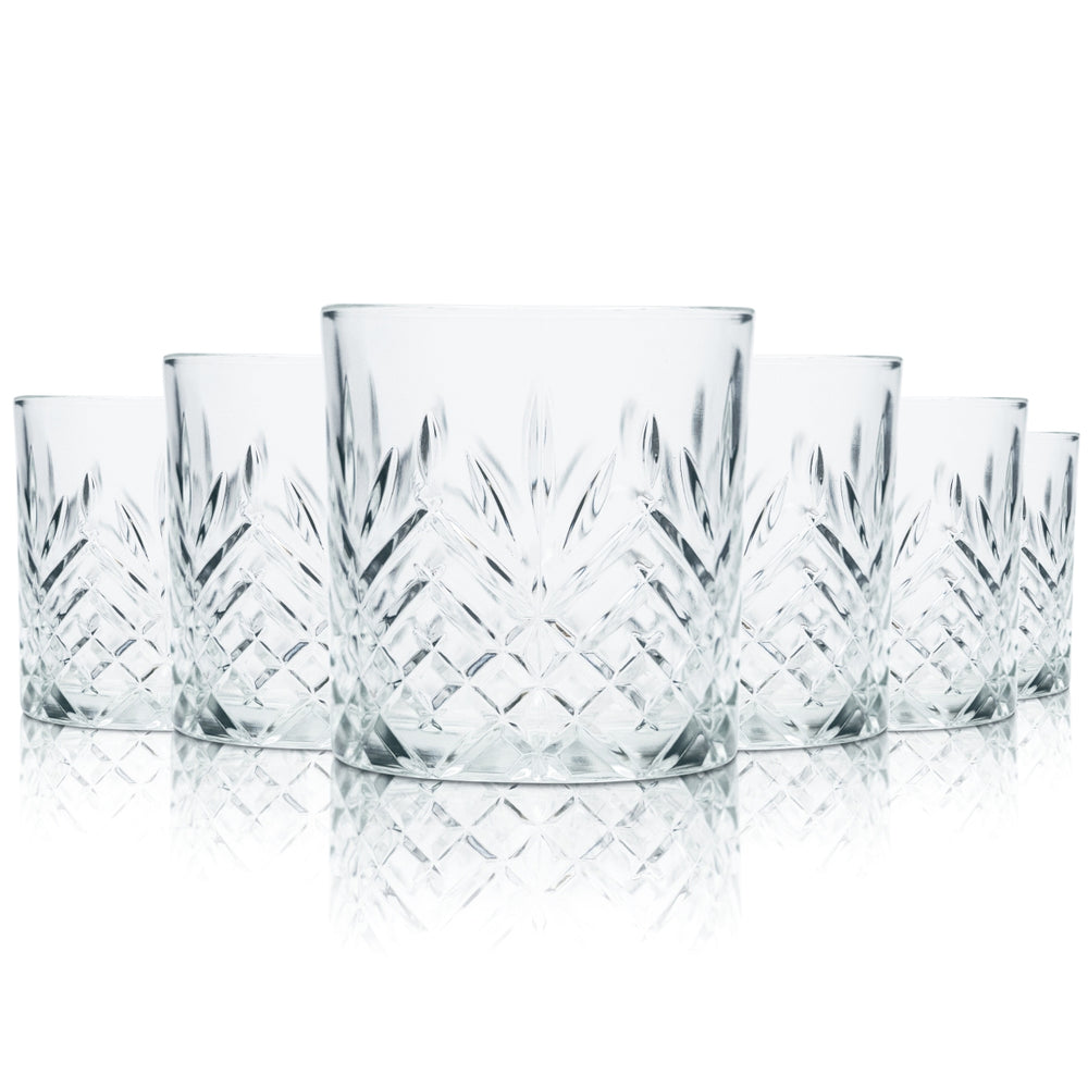 6x szklanka do whisky Cardhu 0,2l z reliefem konturowym Scotish Longdrink Gastro