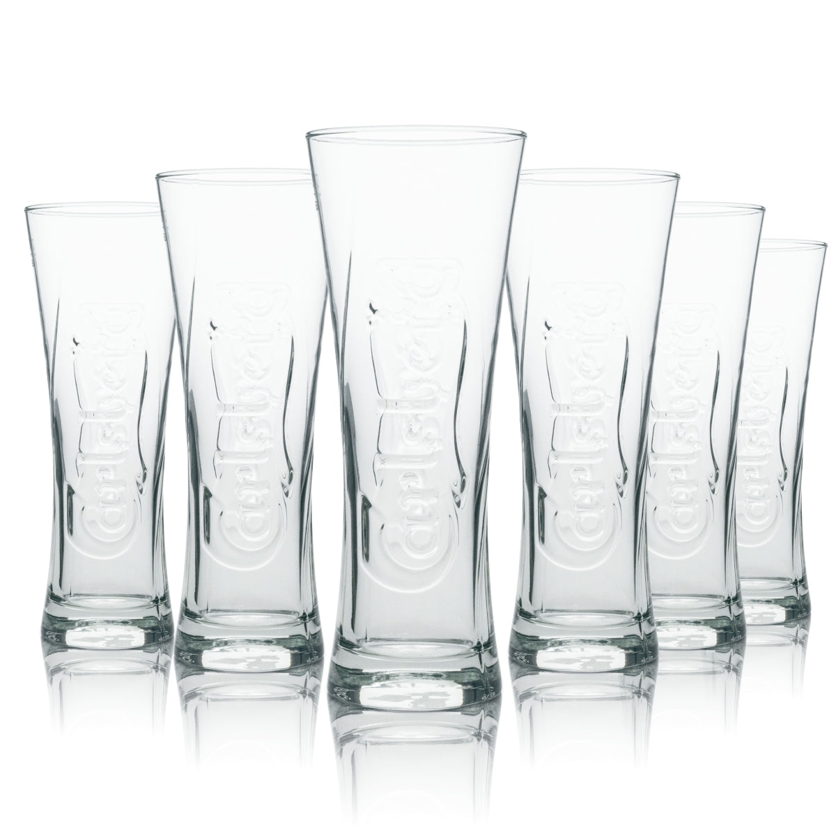 6x Szklanka do piwa Carlsberg Tulip Relief 300ml