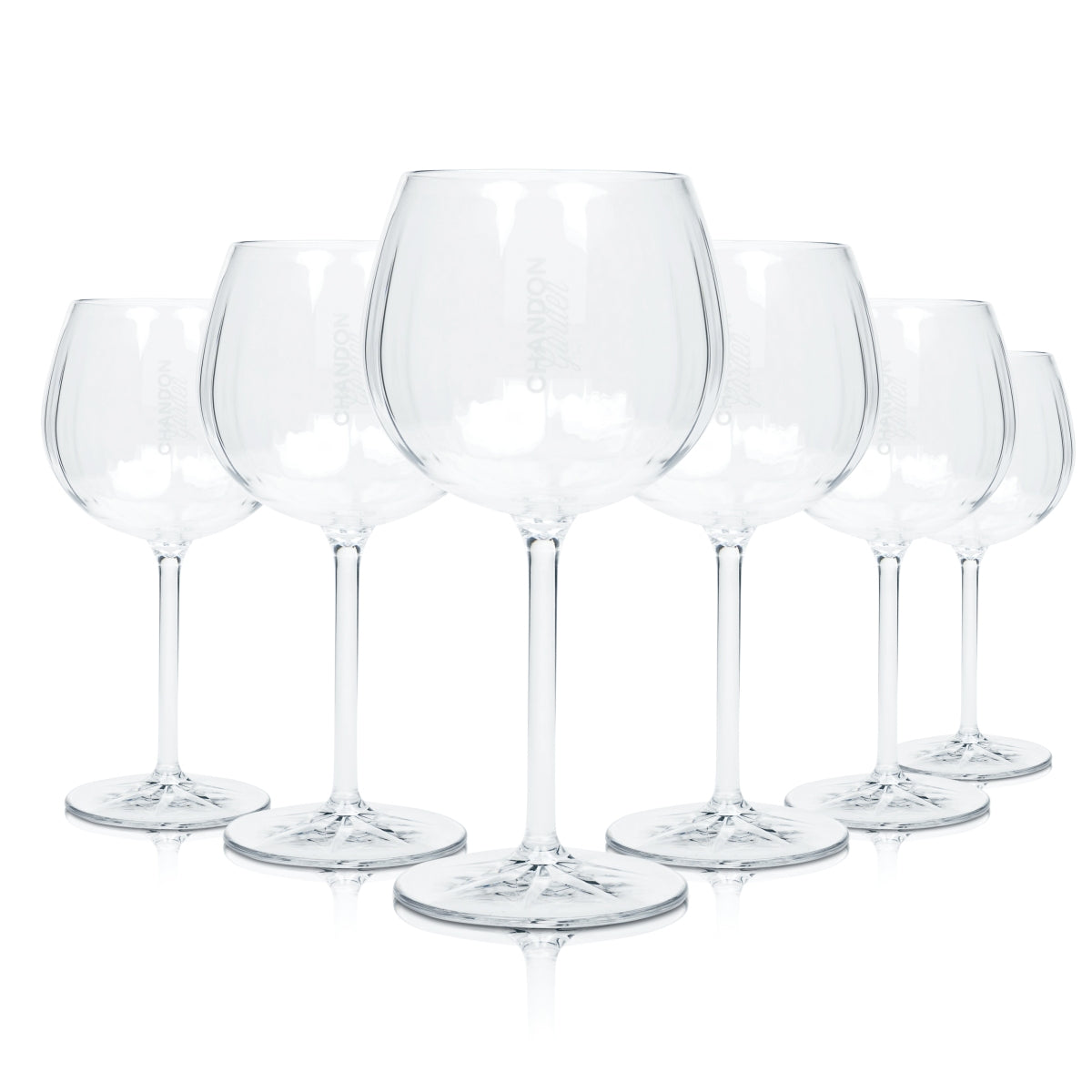 6x Chandon Garden Spritz Plastikowe kieliszki do szampana Tritan 46cl Balonowe kieliszki do szampana