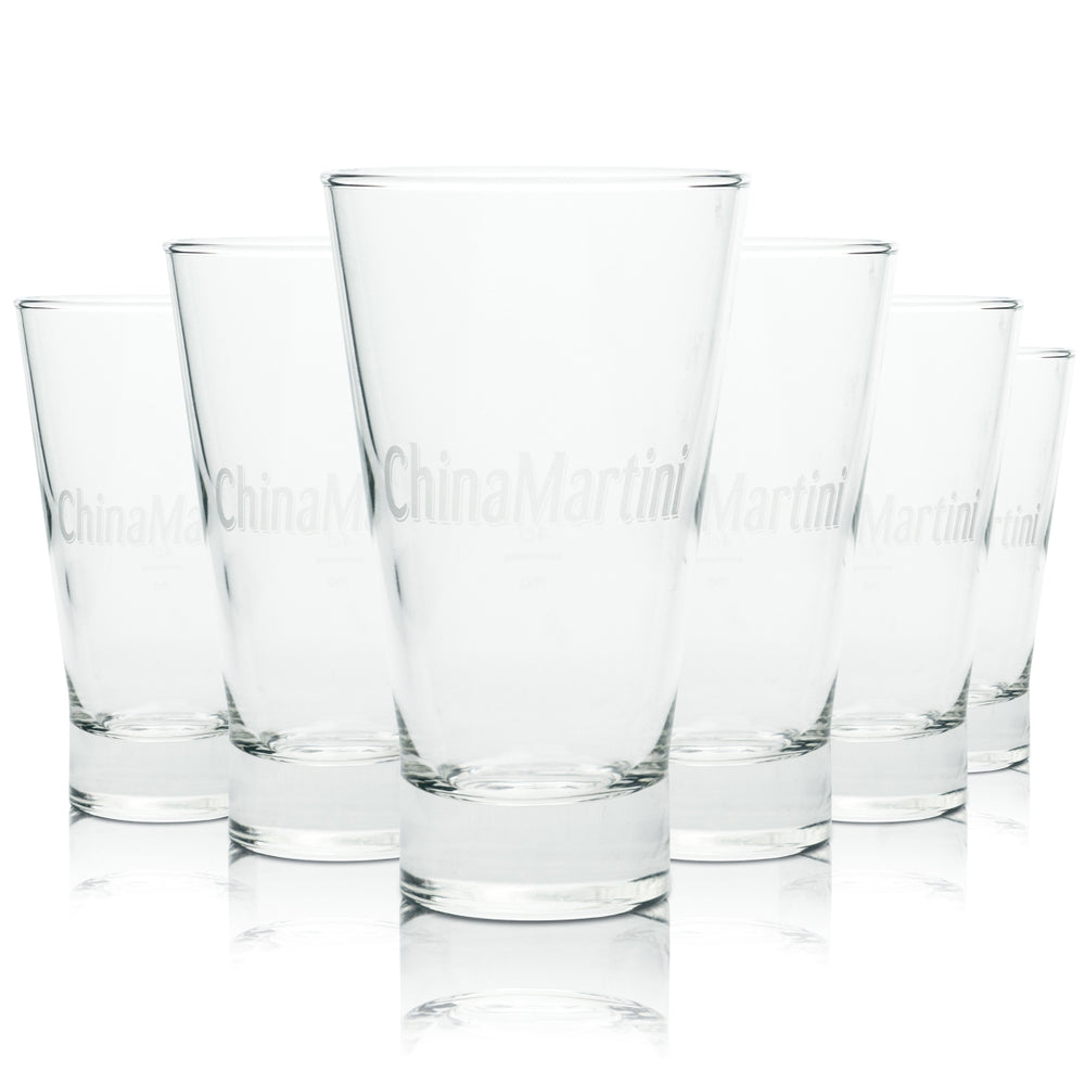 6x ChinaMartini Calda Glass Tumbler Ziołowe kieliszki do likieru Koktajl Longdrink Bar