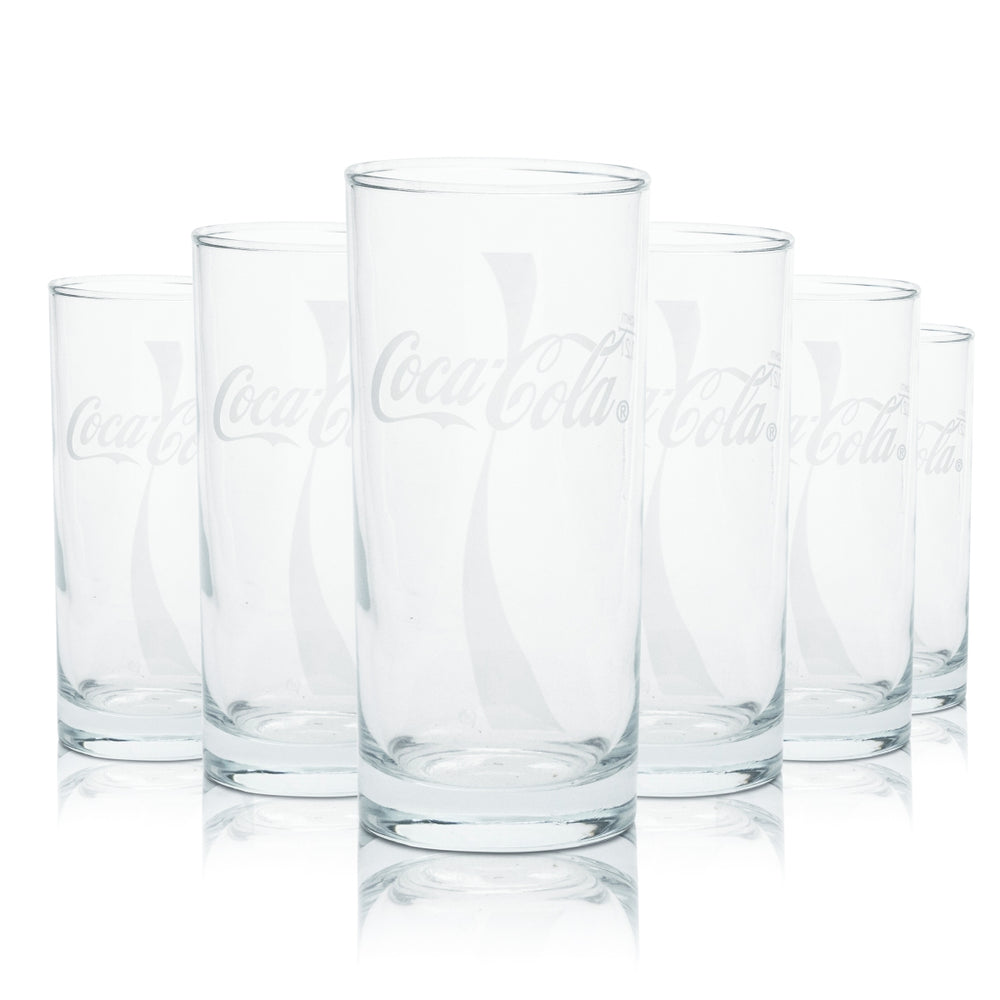 6x Coca Cola Szklanka 0,2 l Kubek Napój bezalkoholowy Napój gazowany Szklanki Gastro Bar Coke