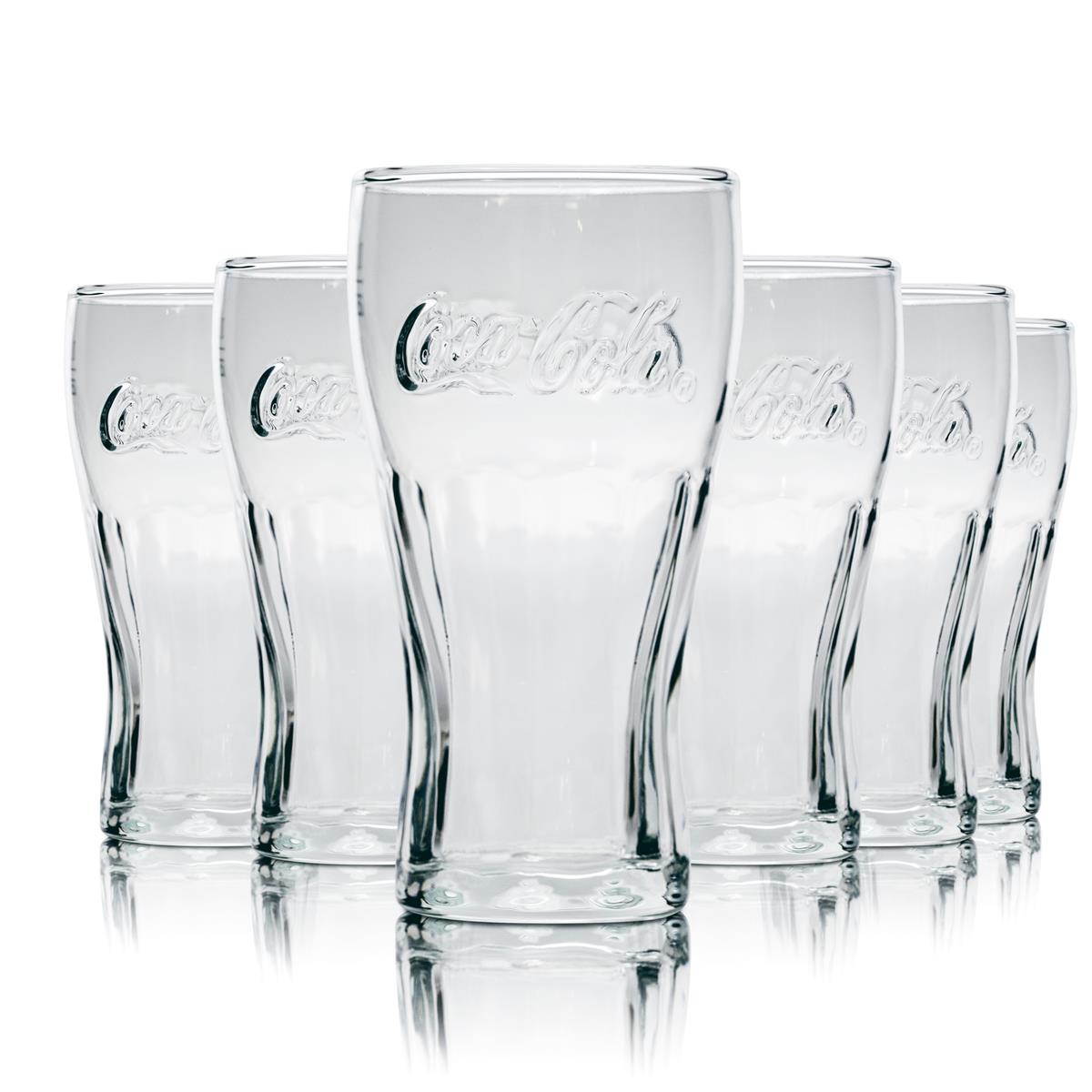 6x szklanka konturowa Coca Cola 0,2l szklanki do napojów gazowanych kalibrowane Gastro – Widok 2
