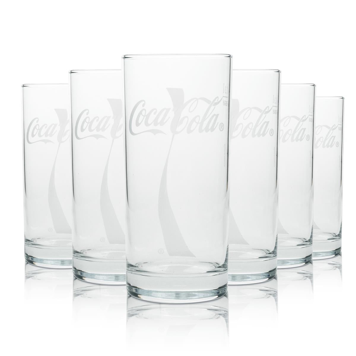 6x Coca Cola Napoje bezalkoholowe Szklanka 0,3 l Szklanka do drinków długich Wave