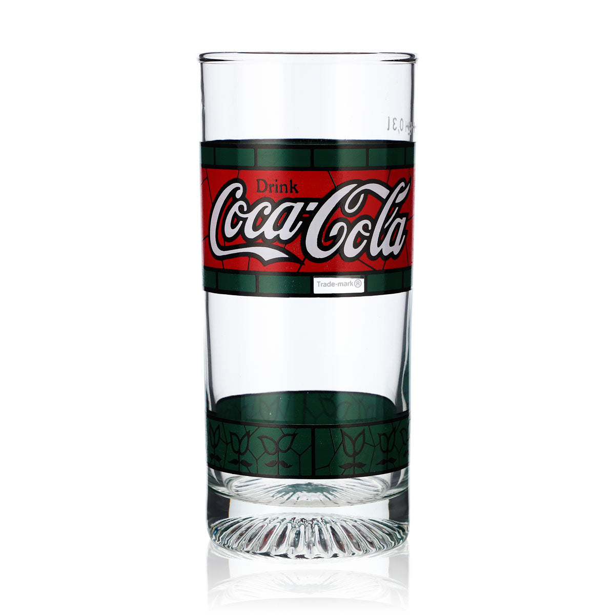 6x szklanki Coca Cola Tiffany z lat 80. Green Red Edition Longdrink 0,3 l – Widok 2