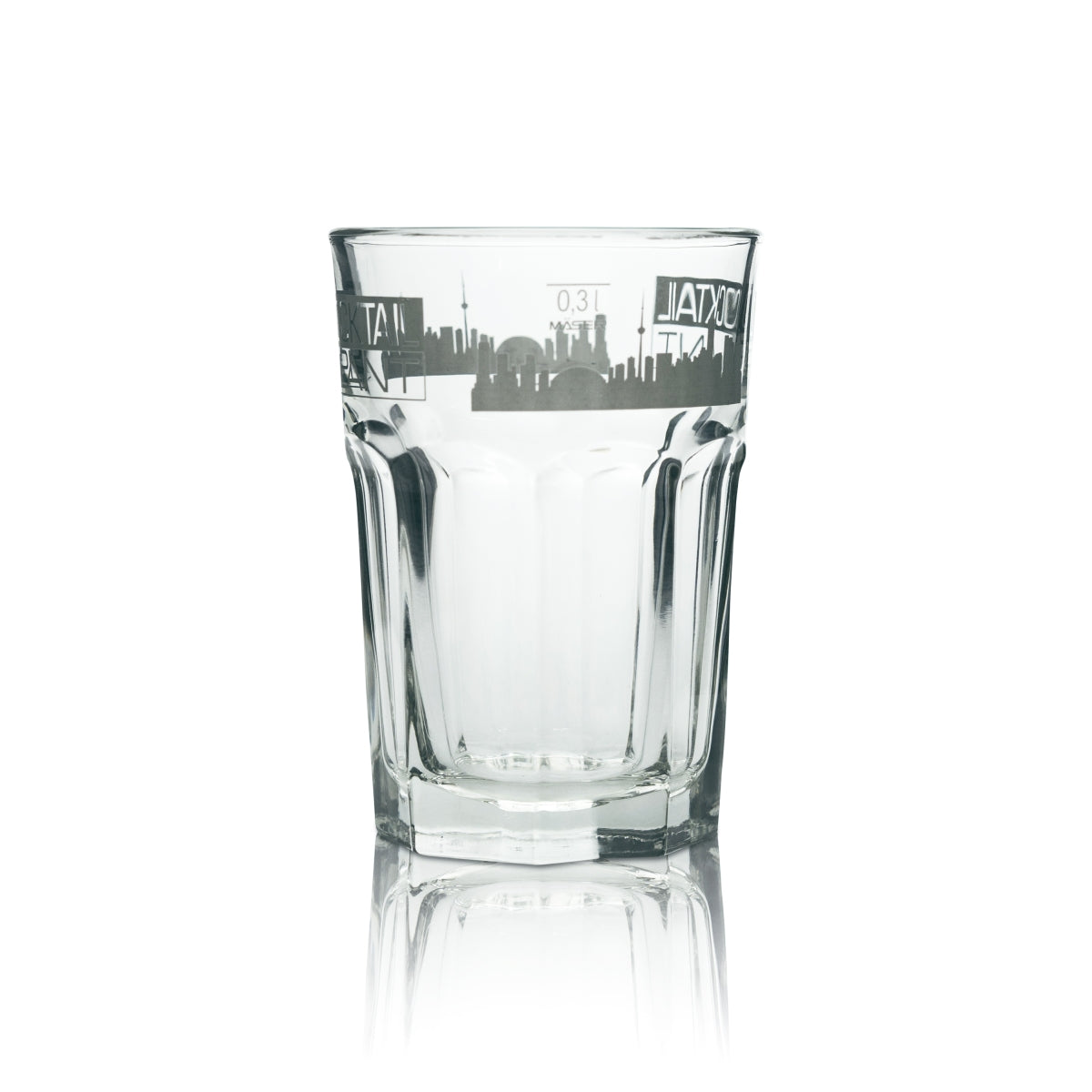 6x szklanka koktajlowa 0,3l long drink szklanki koktajlowe konturowe gastro kalibrowany bar – Widok 4