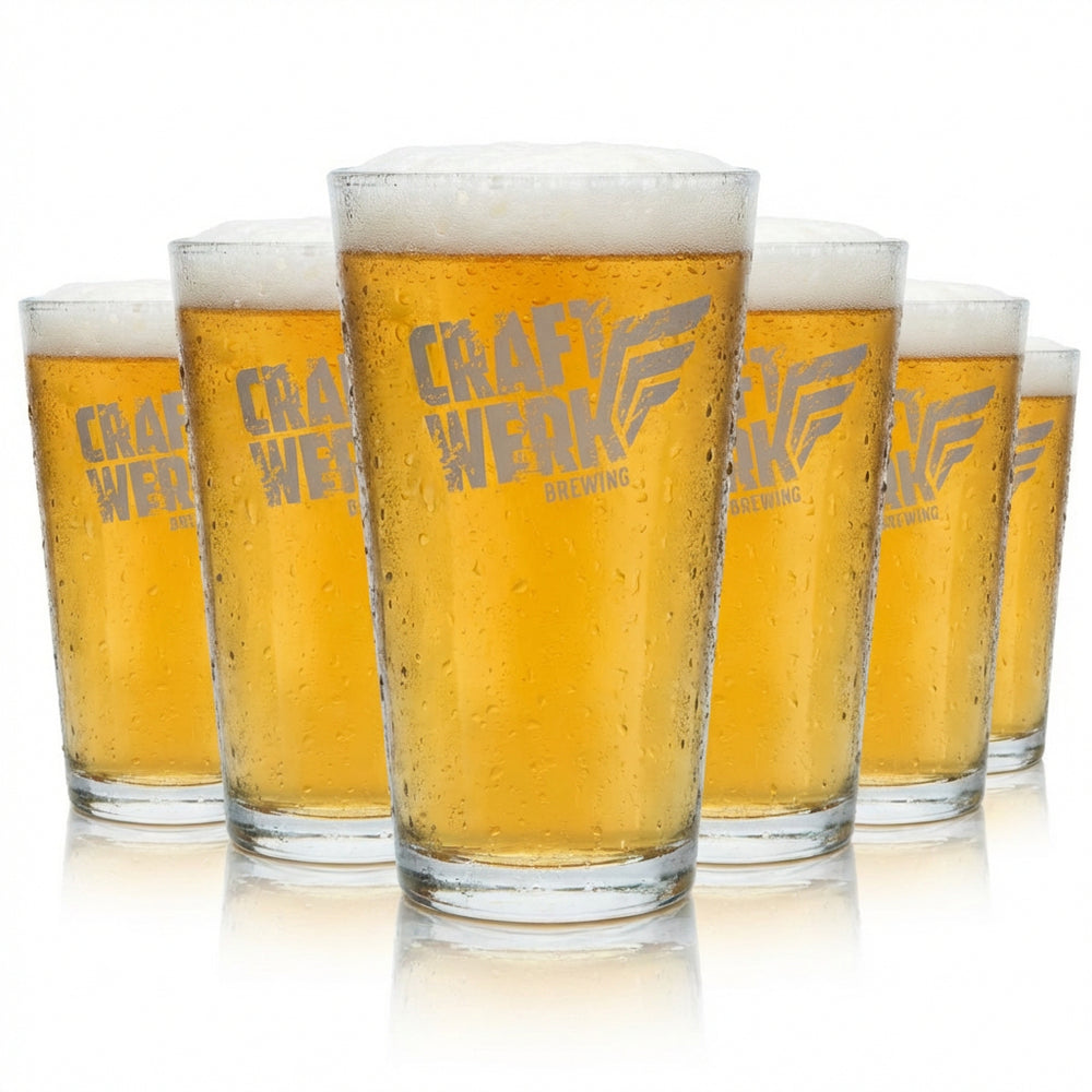 6x szklanka do piwa Craftwerk – zestaw szklanek o pojemności 0,3 l z browaru piwa rzemieślniczego Bitburger, kalibrowanych dla gastronomii