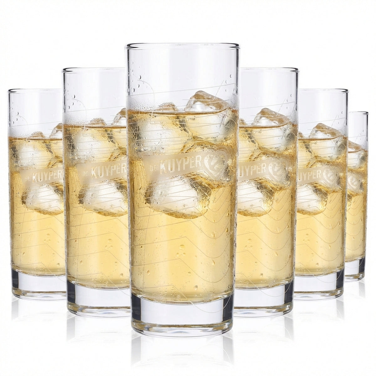 6x De Kuyper Likier Szklanka 0,33 l Szklanka do drinków długich Kotwica w sercu Arcoroc Islande