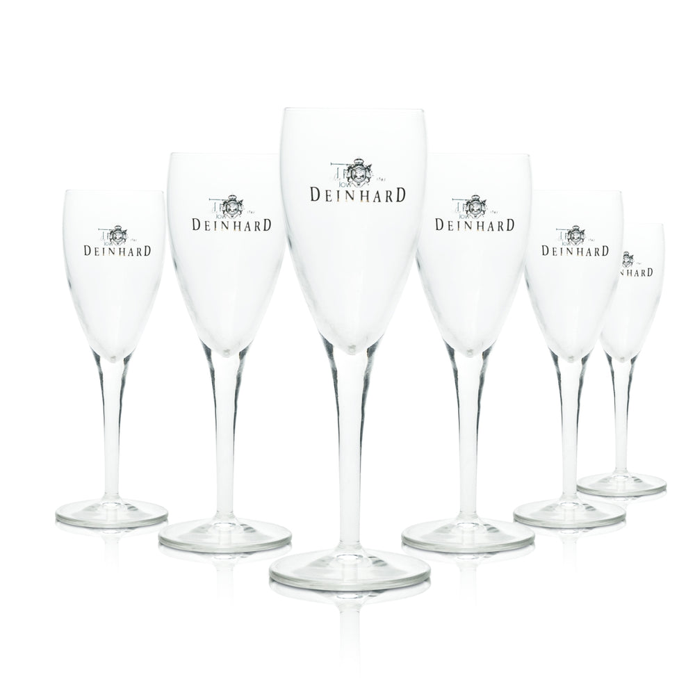 6x kieliszki do szampana Deinhard 0,1 l Michelangelo Flute Kieliszki Prosecco Wesele Bar