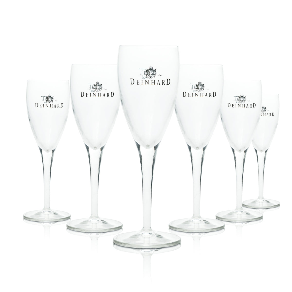 6x kieliszki do szampana Deinhard 0,1 l Michelangelo Flute Kieliszki Prosecco Wesele Bar