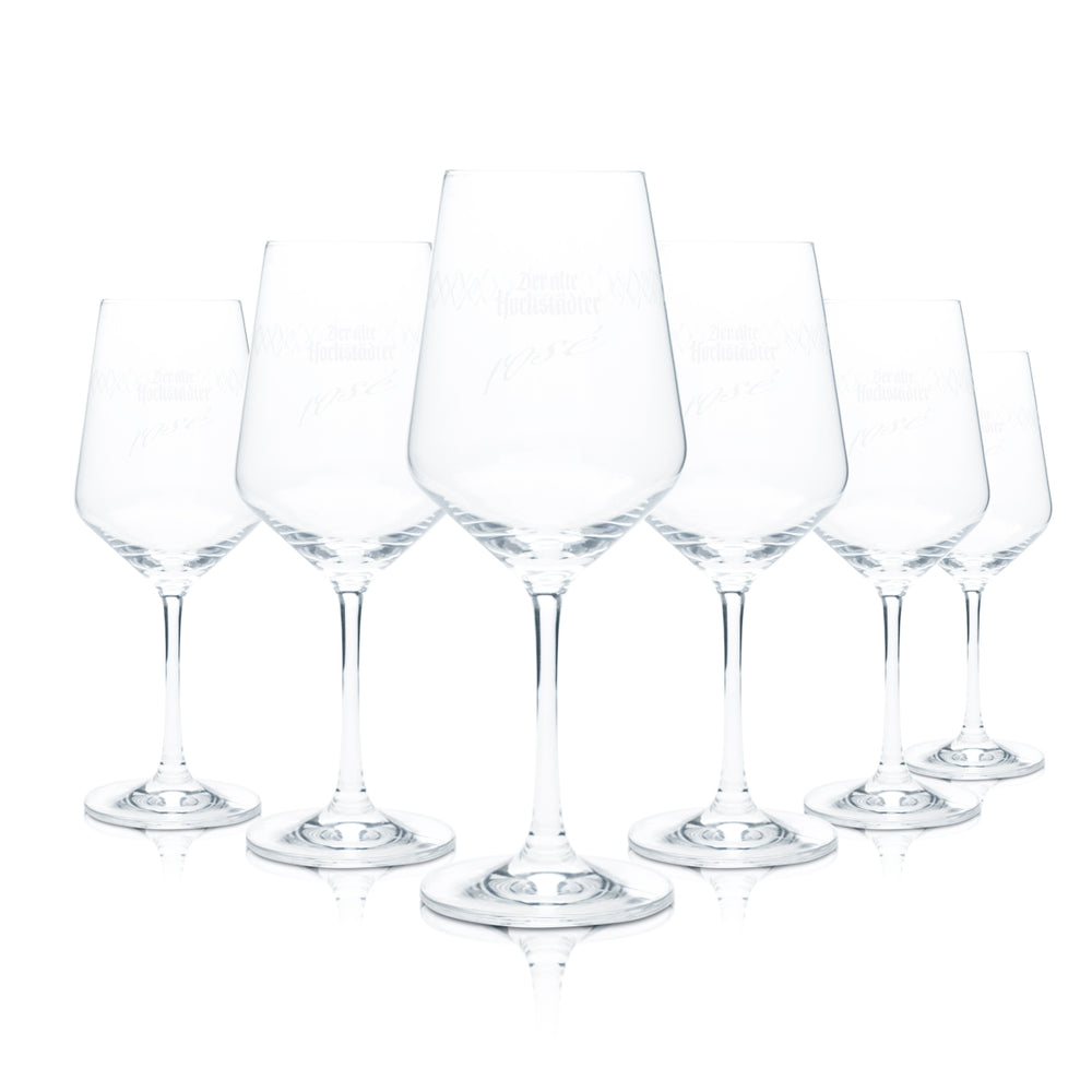 6x Der alte Hochstädter kieliszek do cydru 0,25l goblet szklanki Rosé Schoppepetzer Bar