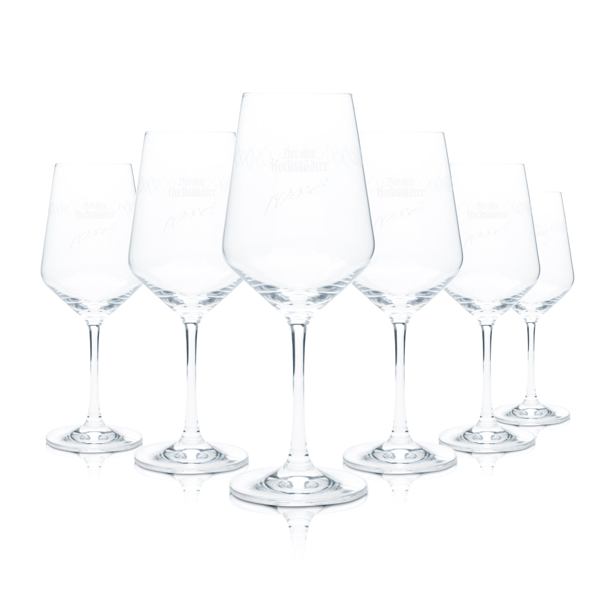 6x Der alte Hochstädter kieliszek do cydru 0,25l goblet szklanki Rosé Schoppepetzer Bar