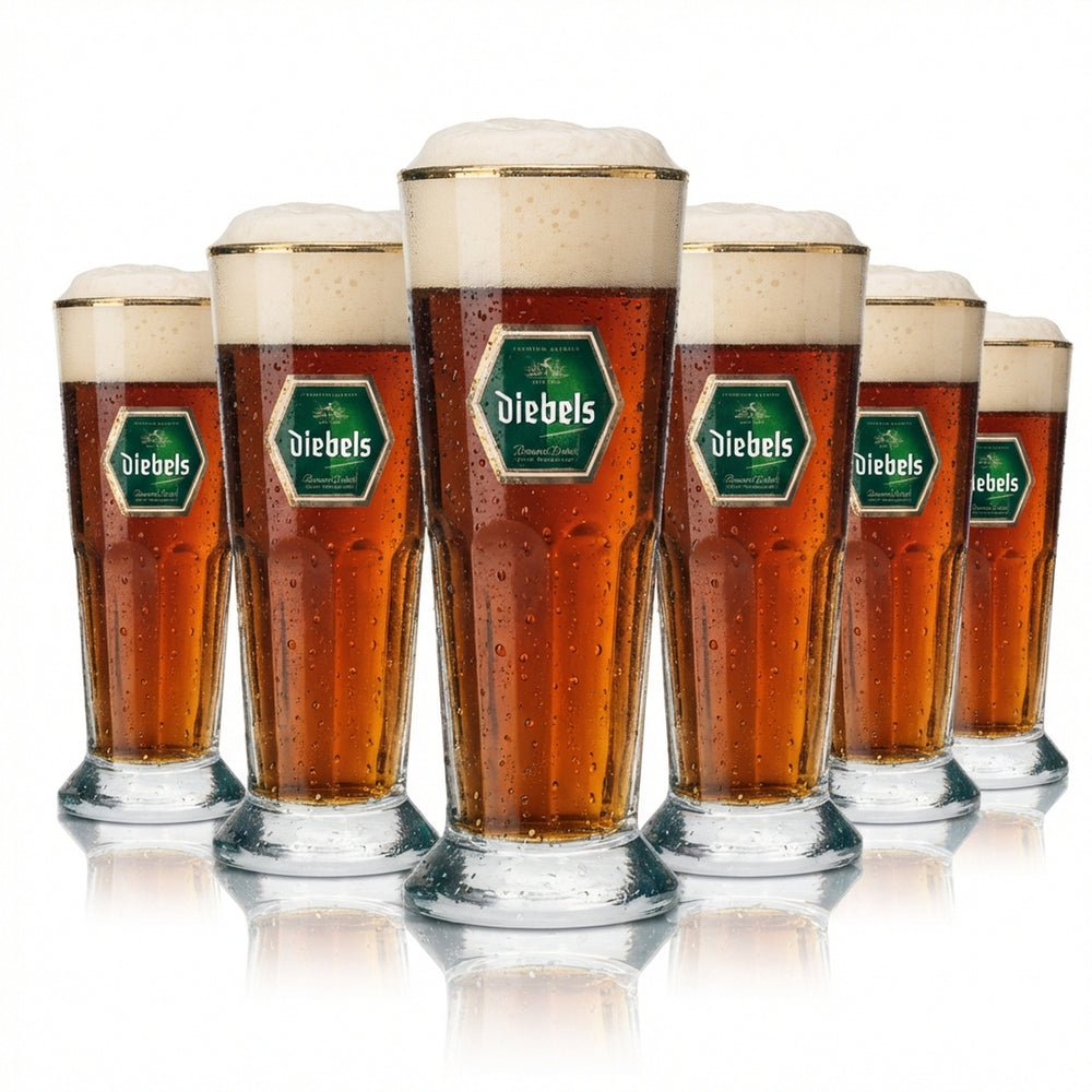 6x Szklanka do piwa Diebels 0,3l Kubek