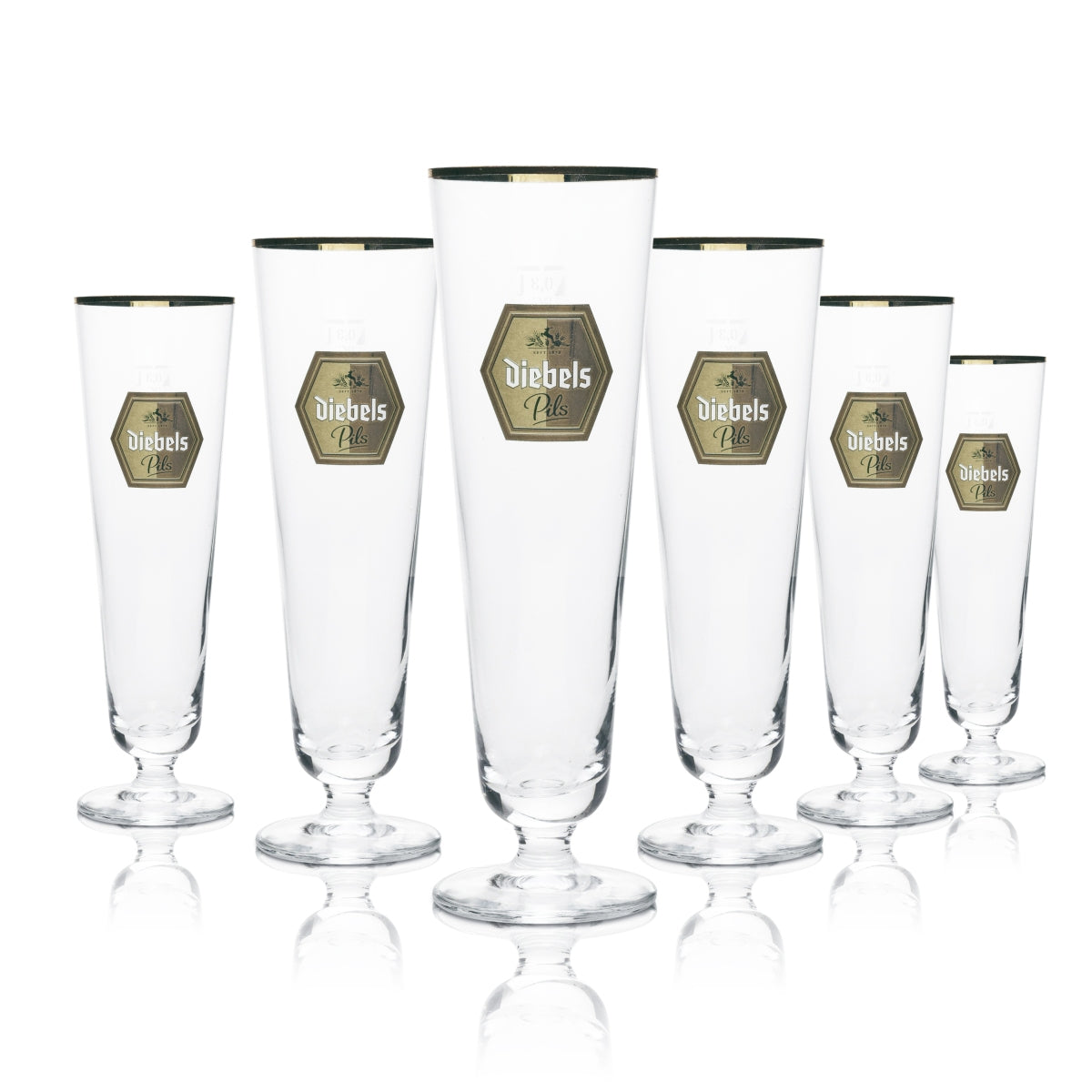 6x Szklanka do piwa Diebels 0,3l puchar Pils Ritzenhoff