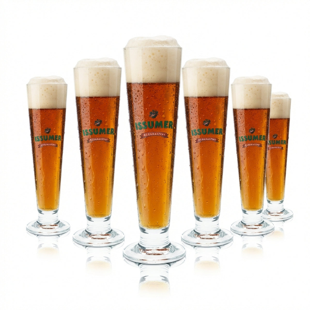 6x Diebels szklanka do piwa 0.3l goblet tulipan Issumer szklanki bezalkoholowe Gastro pub