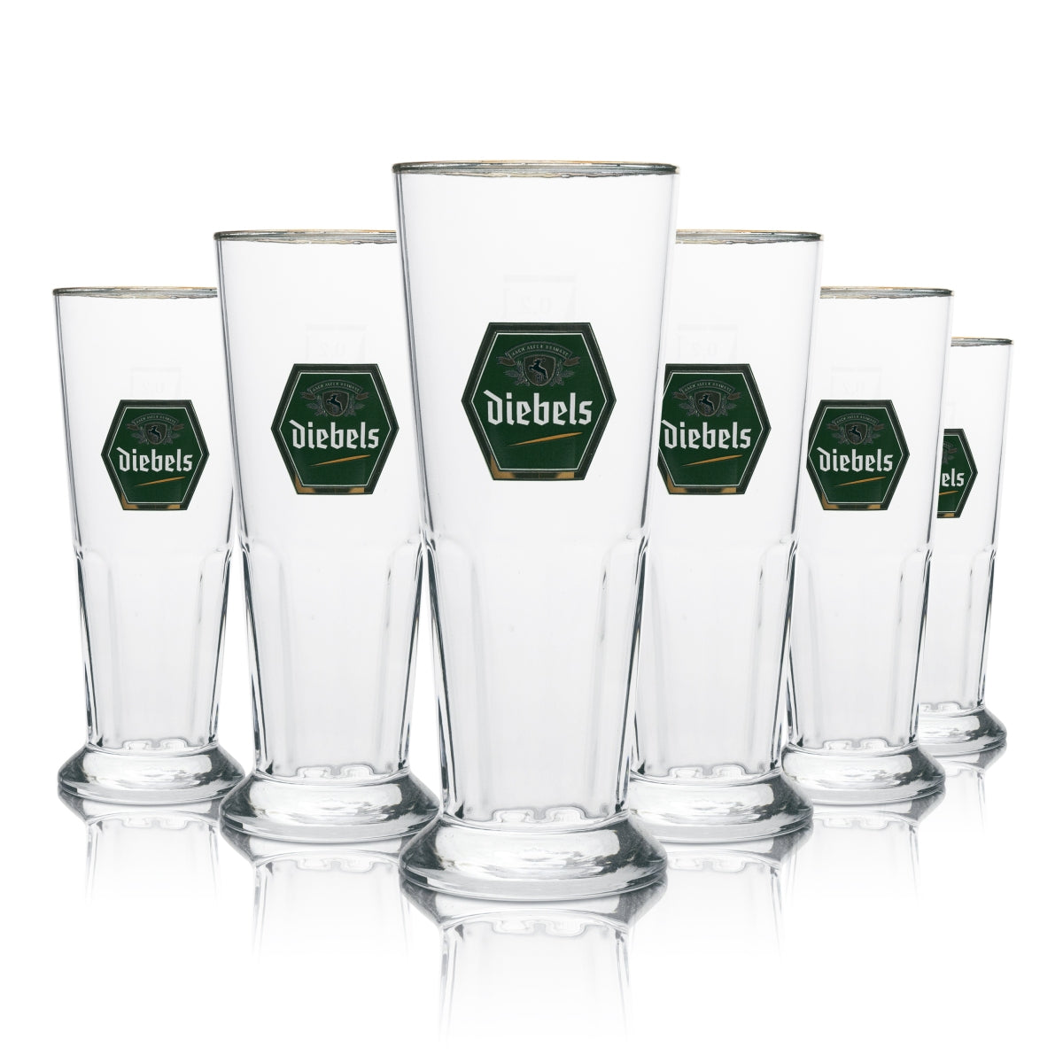 6x Szklanka do piwa Diebels 0,2l rastal