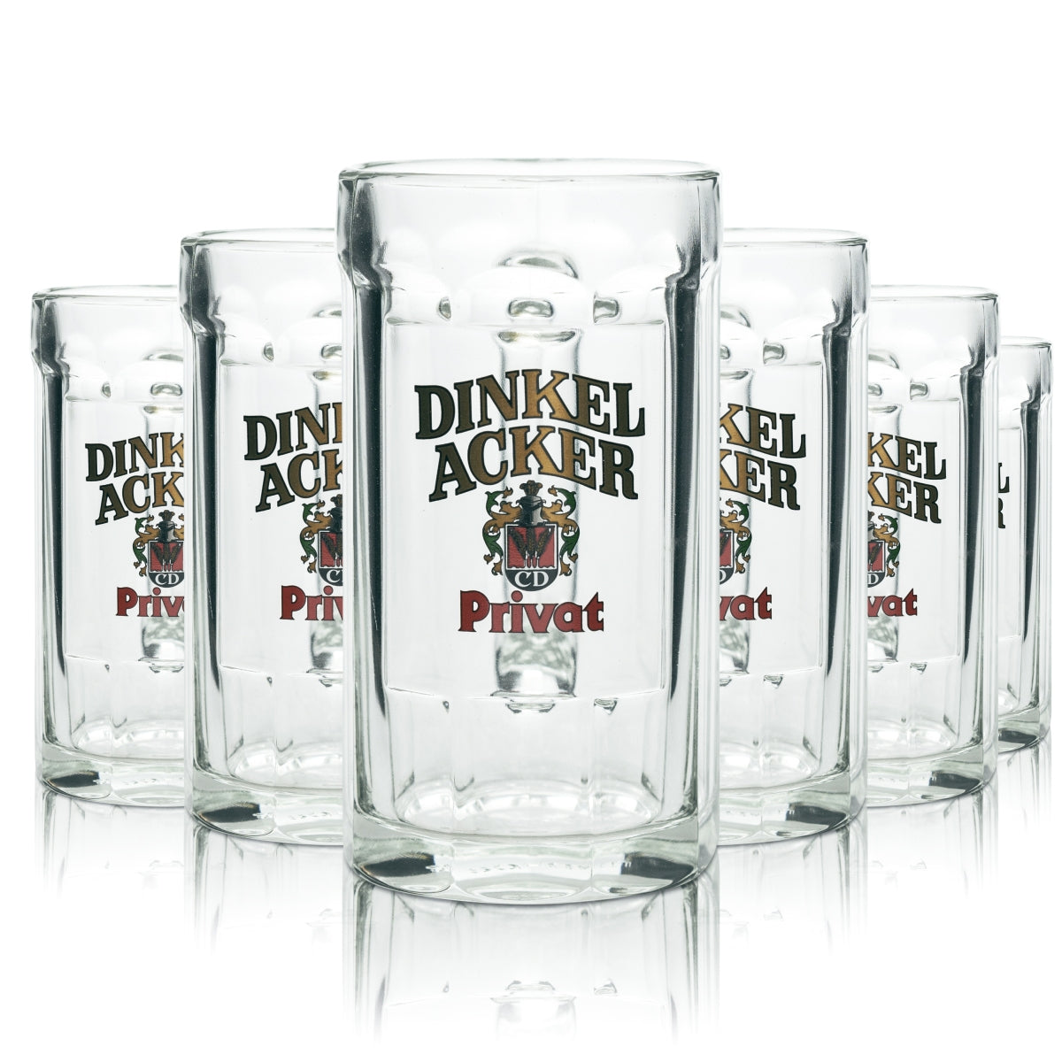 6x szklanka do piwa Dinkelacker 0.4l kufel CD-Pils Staufeneck Seidel Sahm Henkel prywatne szklanki