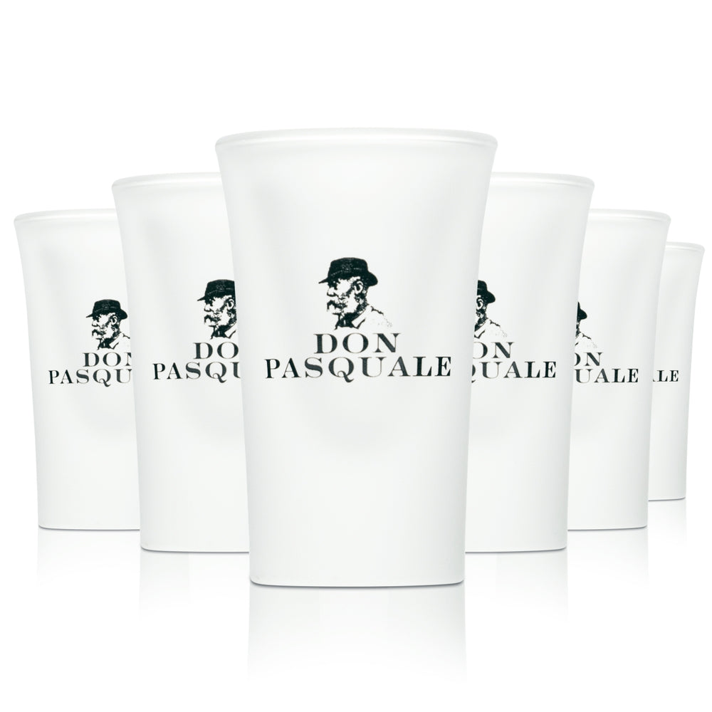 6x Don Pasquale Szklanka 2 cl Szklanki do likieru Krótkie kieliszki do limoncello Stamper frosted