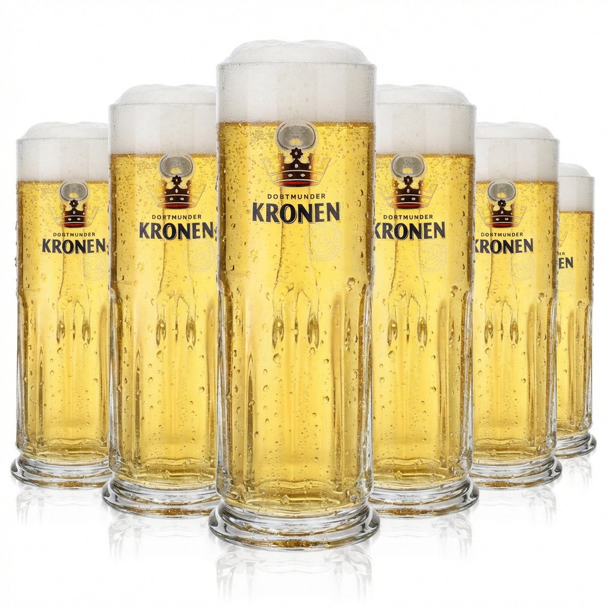 6x Szklanka do piwa Dortmunder Kronen 0,5 l Kufel do piwa Bierseidel Humpen Maximilian