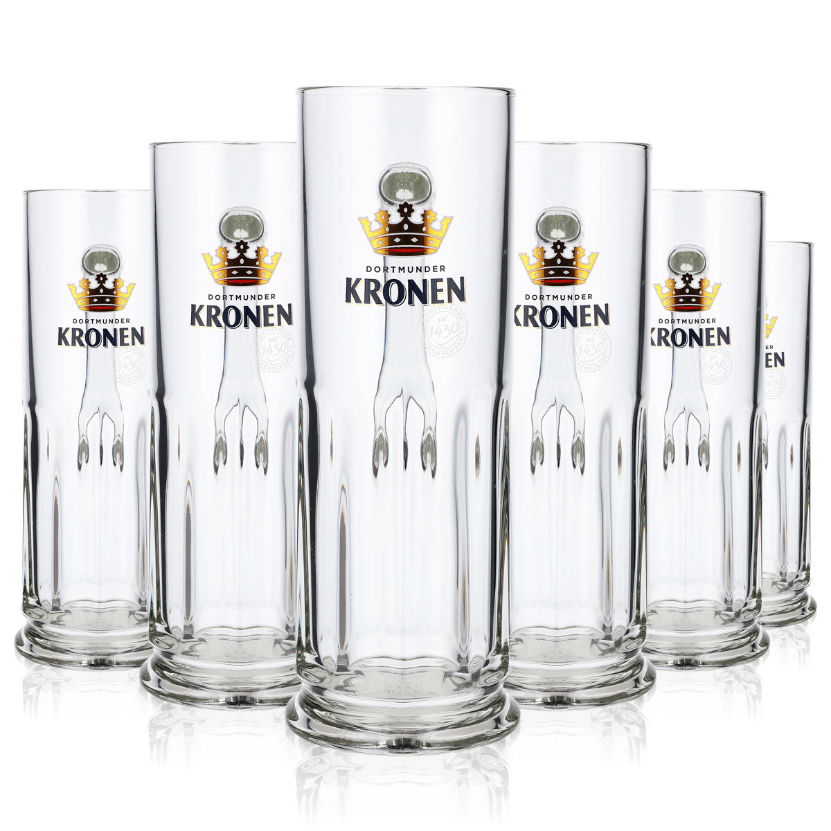 6x Szklanka do piwa Dortmunder Kronen 0,5 l Kufel do piwa Bierseidel Humpen Maximilian – Widok 7