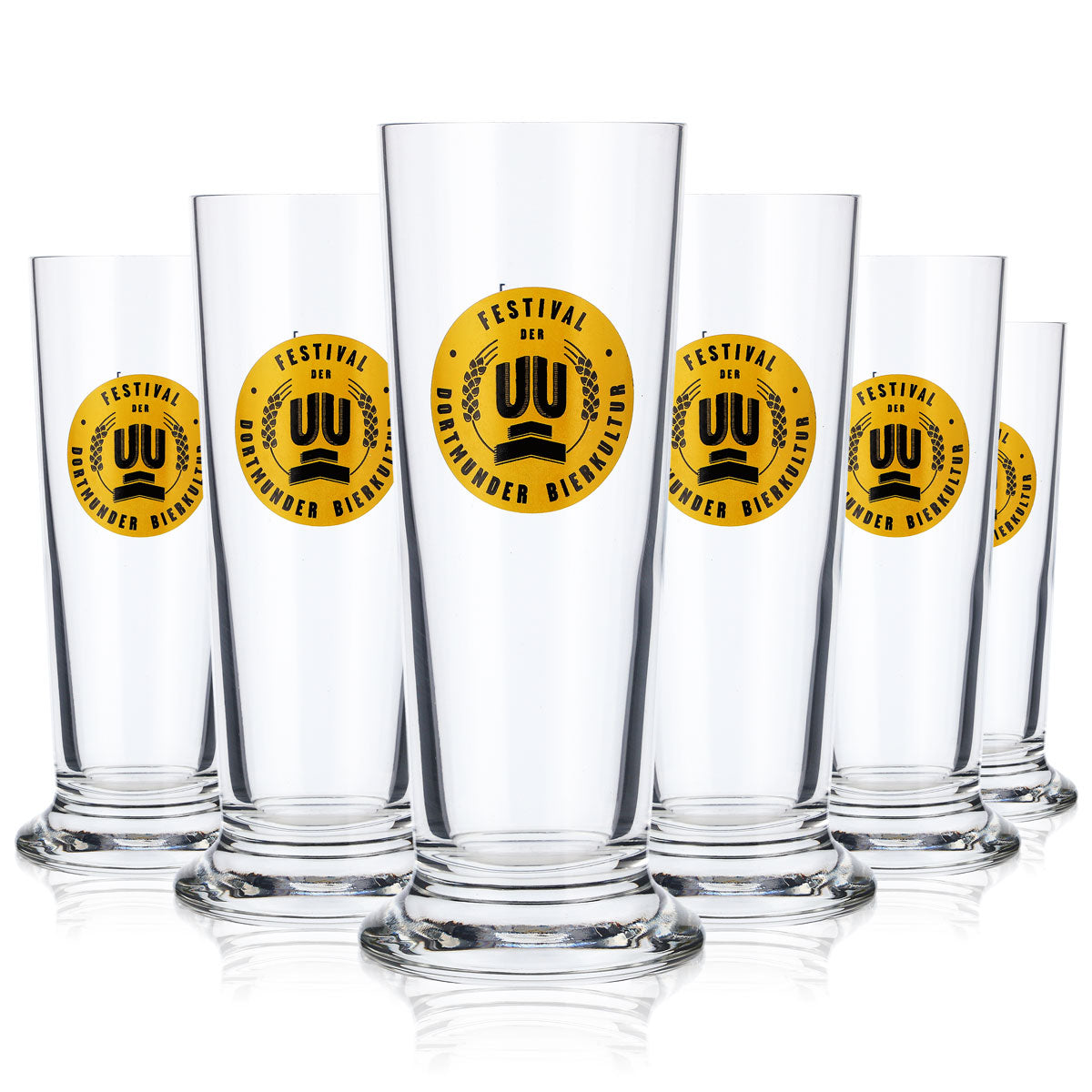 6x szklanka do piwa Dortmunder Union 0,1 l Szklanka festiwalowa Szklanki do piwa Tumbler Basic – Widok 5