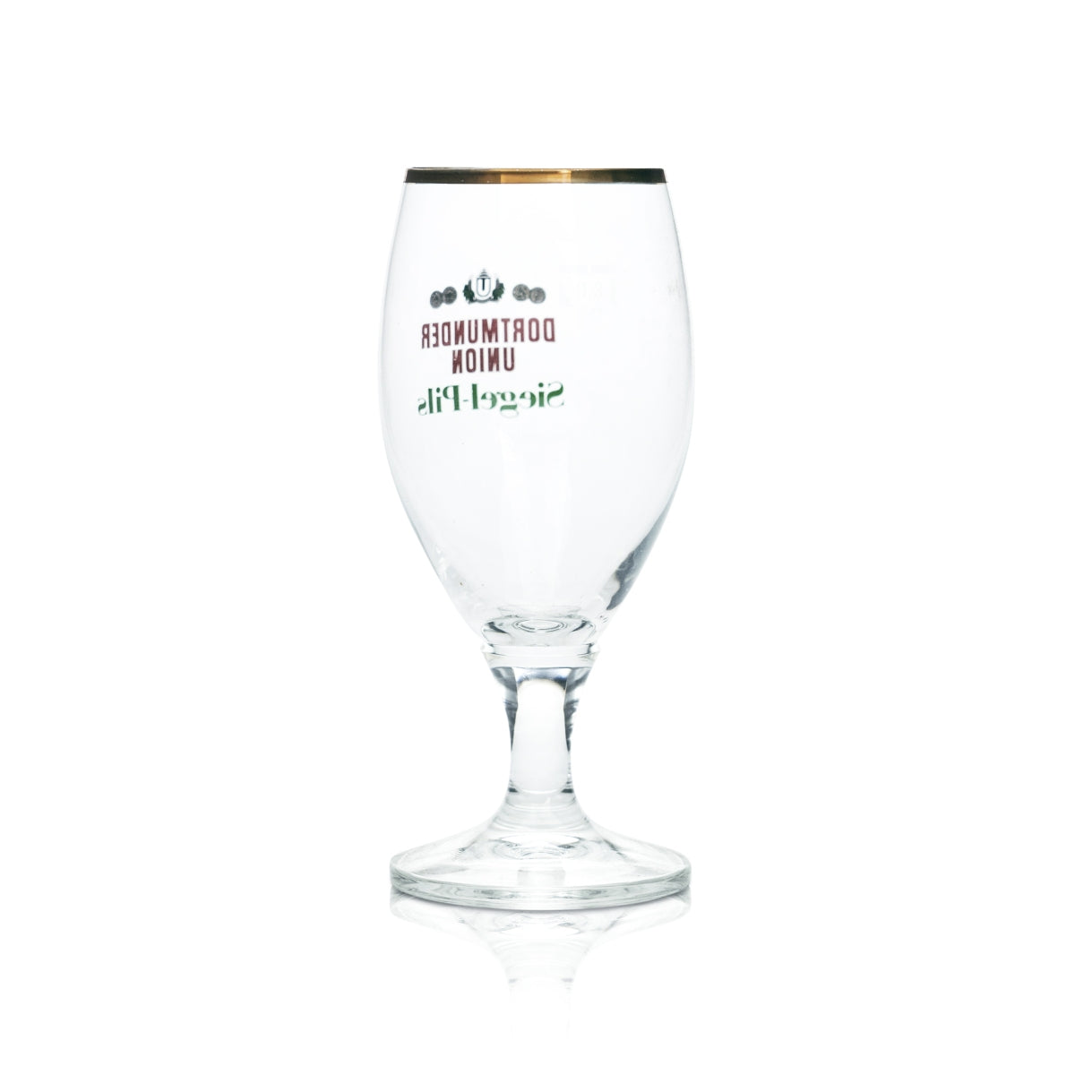 6x szklanka do piwa Dortmunder Union 0.3l uszczelka pilsner goblet tulipan złoty brzeg szklanki dąb – Widok 3