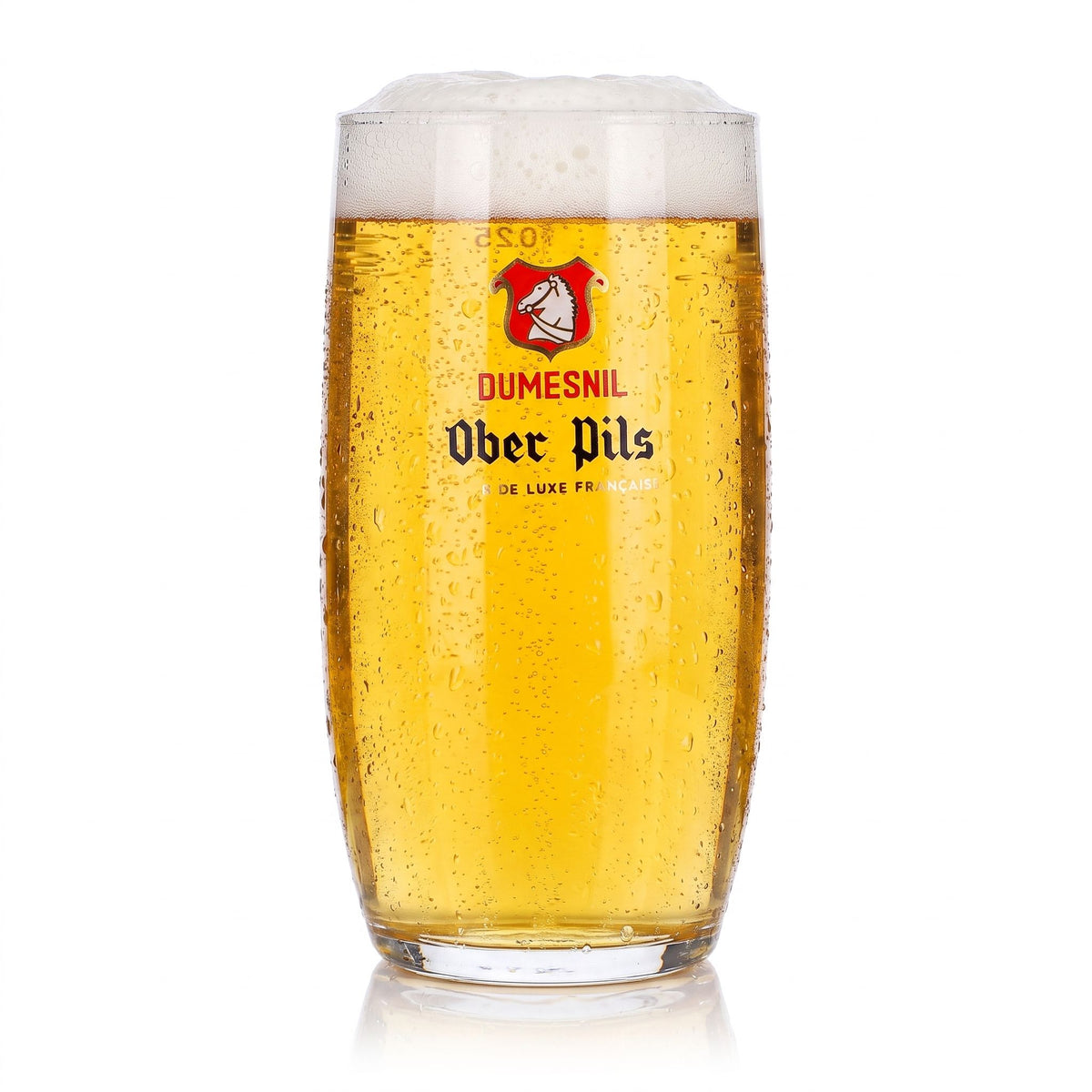 6 szklanek do piwa Dumesnil o pojemności 0,25 l, model „Ober Pils”, z czerwonym logo – Widok 2