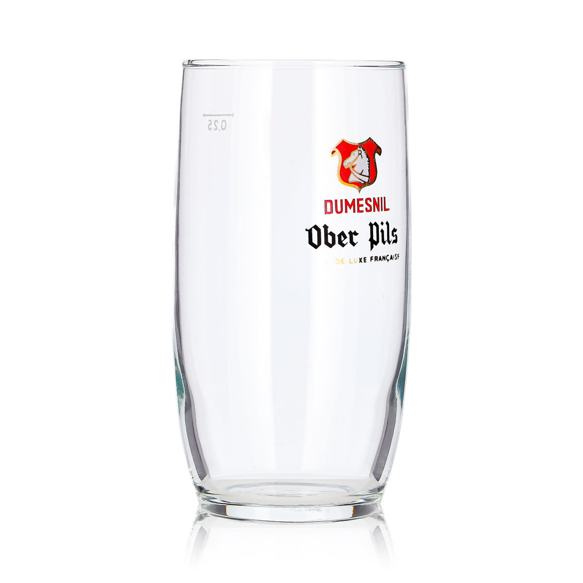 6 szklanek do piwa Dumesnil o pojemności 0,25 l, model „Ober Pils”, z czerwonym logo – Widok 4