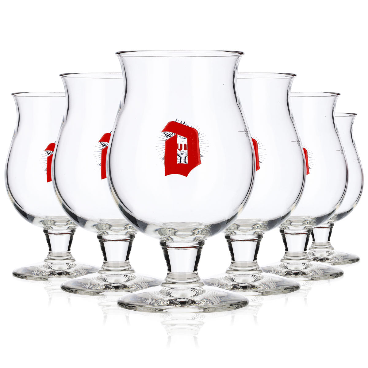 Zestaw Duvel Bier Bar Bundle Set II zawierający 6 szklanek do piwa o pojemności 0,16 l oraz 100 podkładek pod piwo z uchwytem – Widok 4