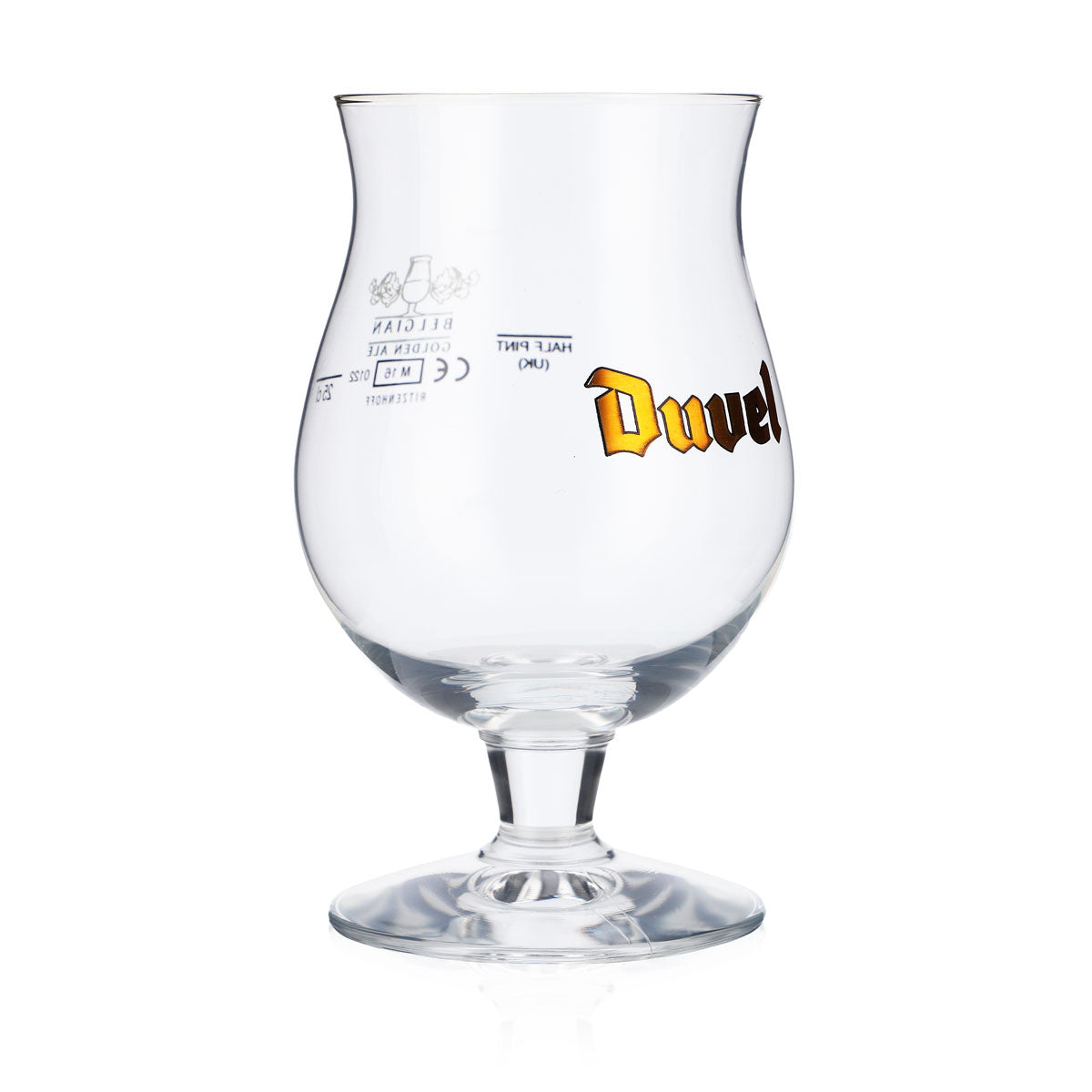 6x szklanki do piwa Duvel Szklanki do piwa, bańczaste  0,25 l Złote logo – Widok 3