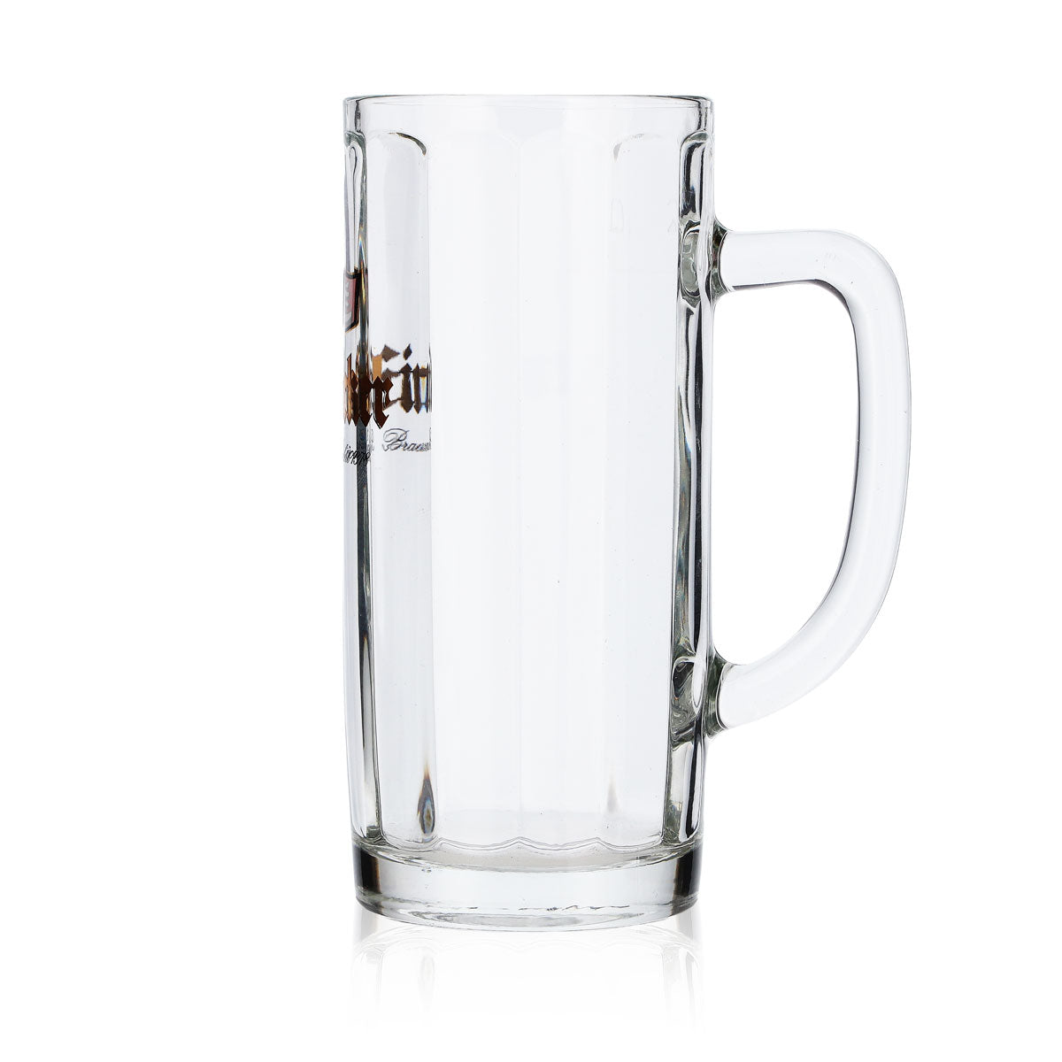6x szklanka do piwa Einbecker 0,2 l, złoty napis, relief Sahm Moldau, szklanki do piwa – Widok 5