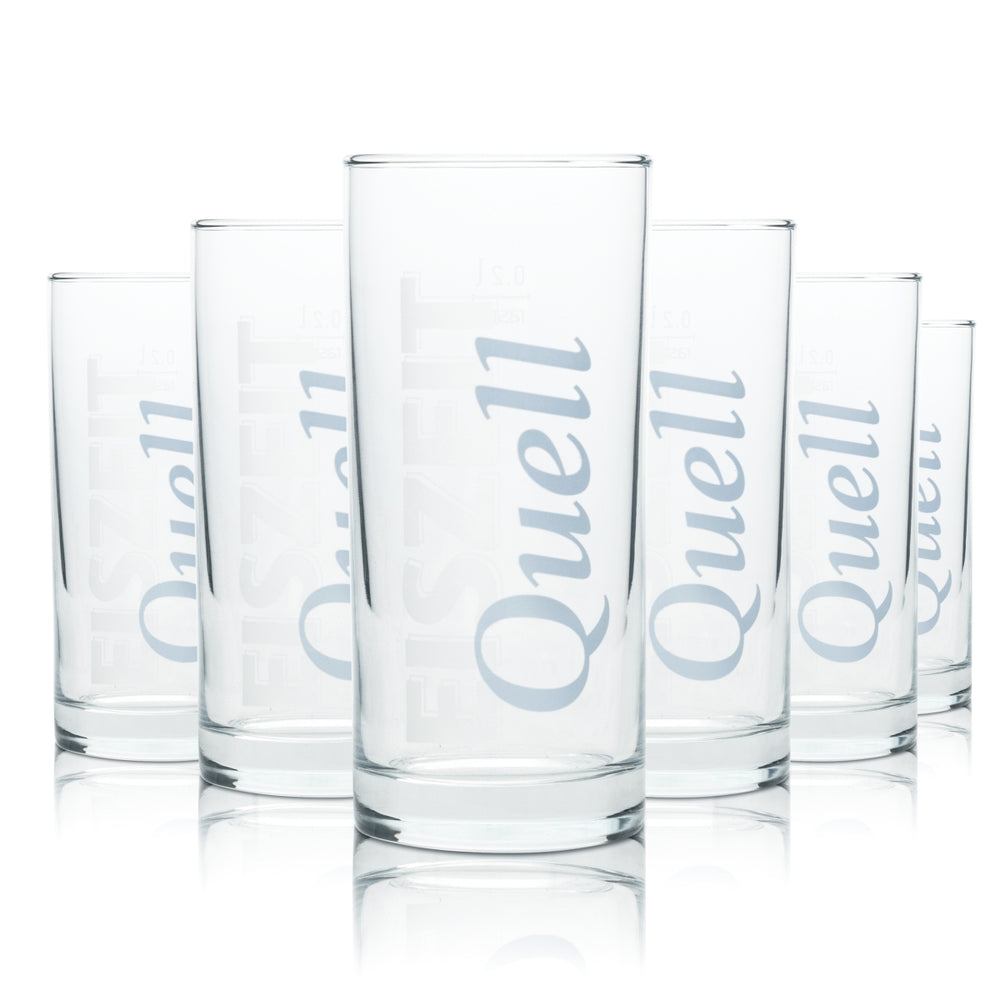 6x EiszeitQuell Szklanka do wody 0,2l Rastal Gastro Szklanki do picia soków Szklanka do koktajli Longdrink