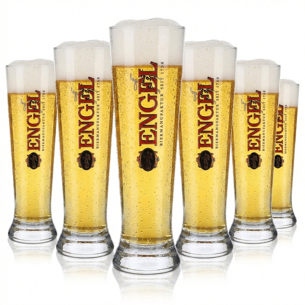 6x Engel Bier Szklanka do piwa Szklanka do piwa pszenicznego 0,3 l Szklanki do piwa Prost, mój aniele