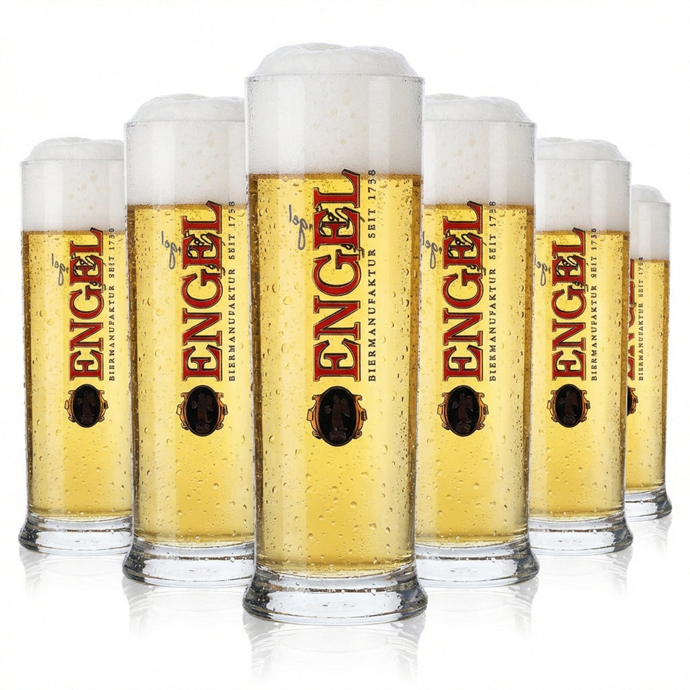 6x Engel Szklanka 0,2 l Szklanka do piwa Kubek klubowy Kubek Willi Zestaw szklanek Browar Gastronomia